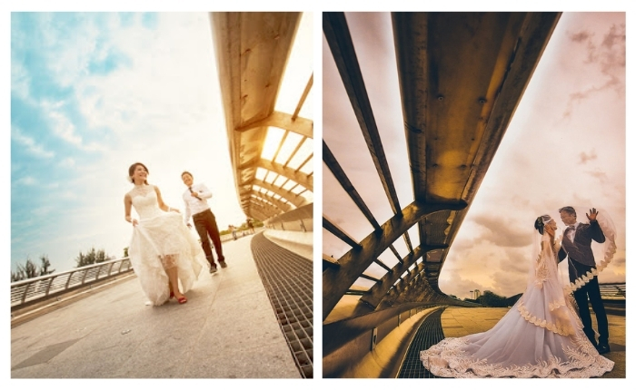 Cầu ánh sao - Địa điểm chụp ảnh cưới Sài Gòn đẹp