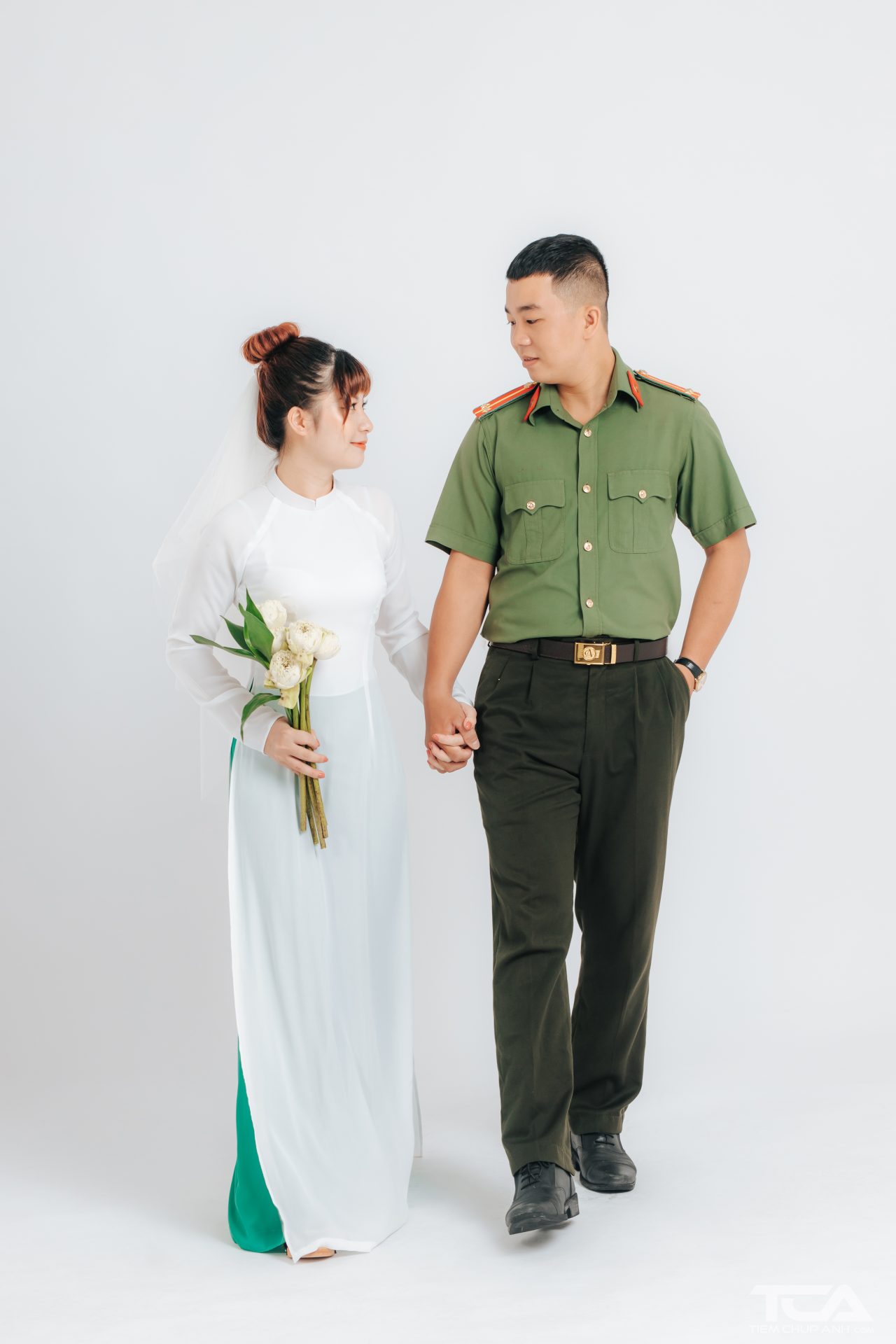 Bộ sưu tập ảnh cưới quân đội với nhiều phong cách lựa chọn