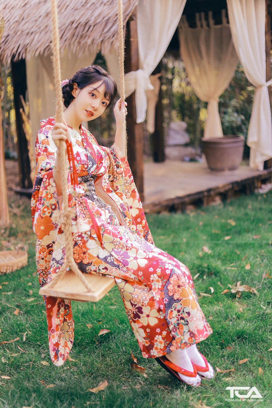 chụp hình kimono