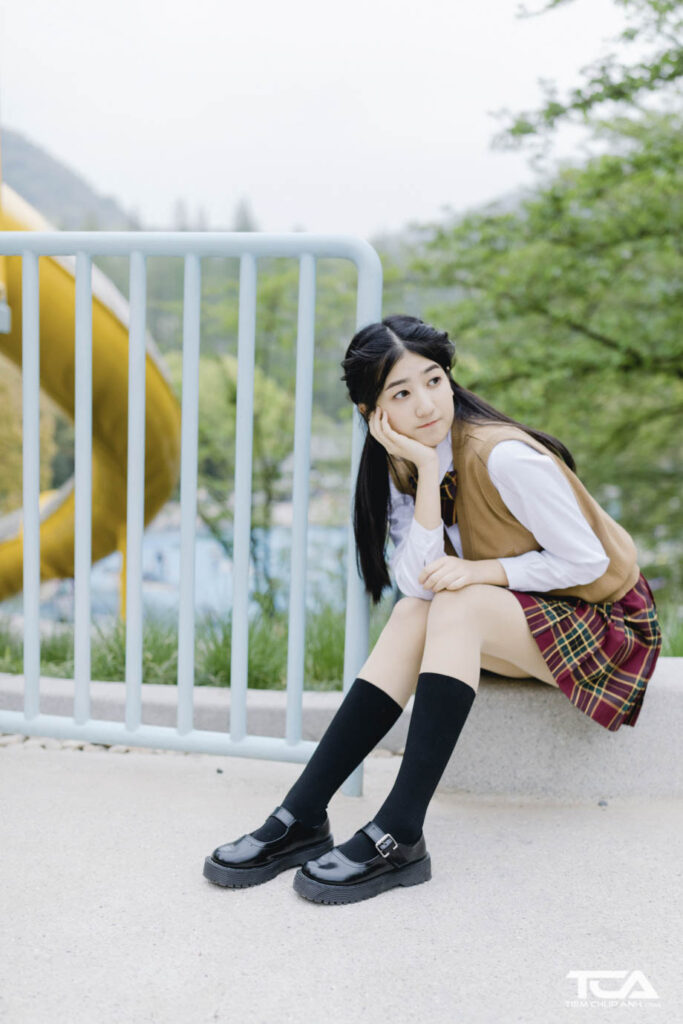 chụp ảnh khu vui chơi