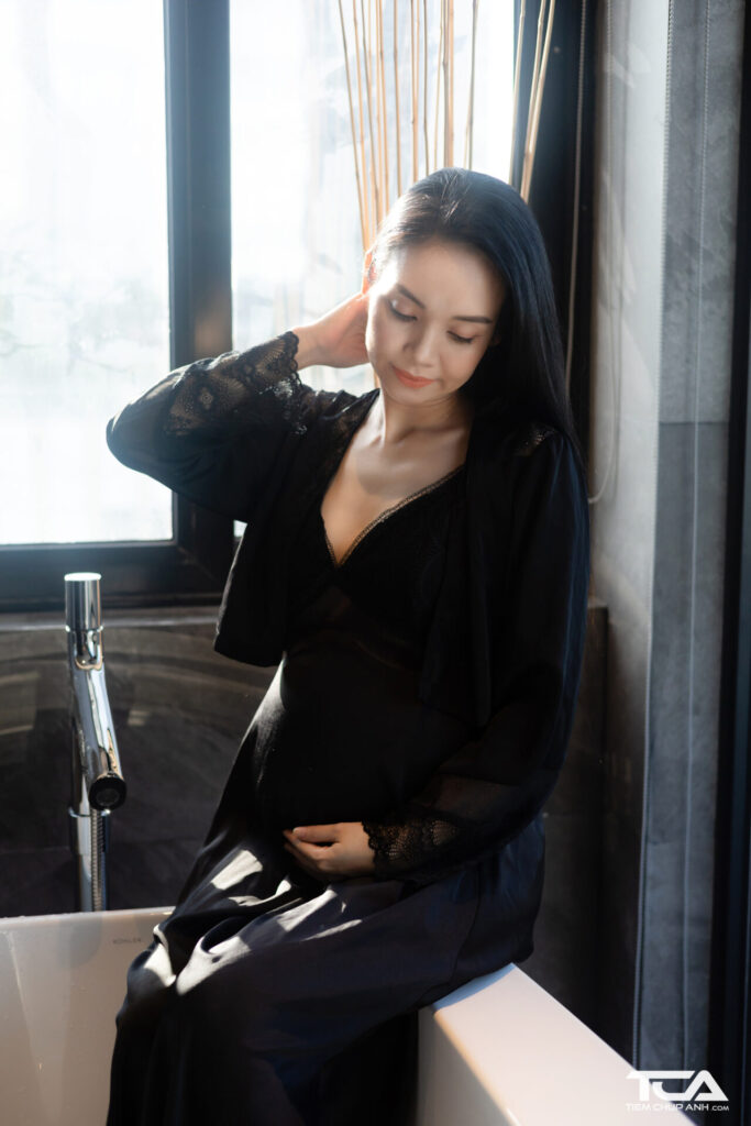 ảnh bầu tại nhà