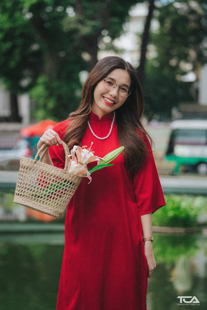 thuê áo dài chụp tết