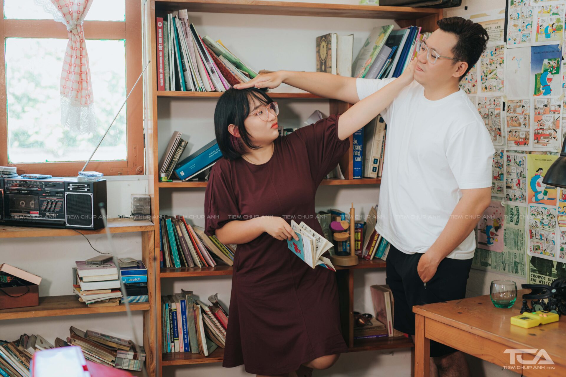 chụp ảnh đôi với người yêu