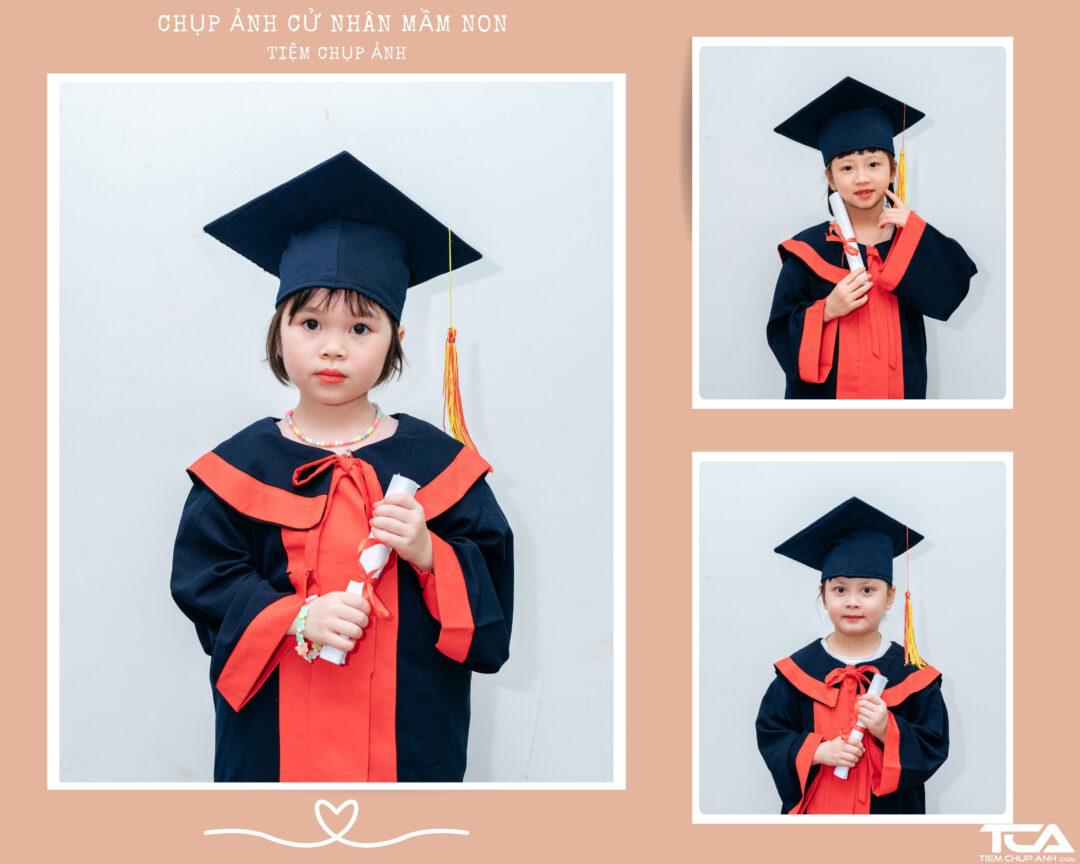Bảng giá chụp ảnh cử nhân mầm non cho bé