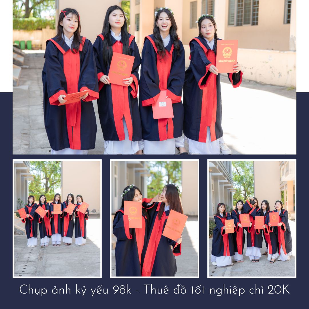 chụp ảnh đẹp với áo cử nhân