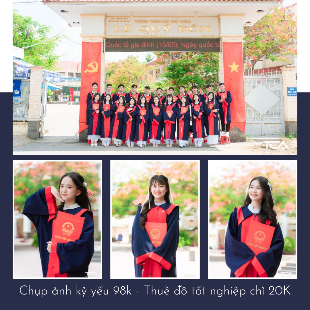 chụp hình cử nhân