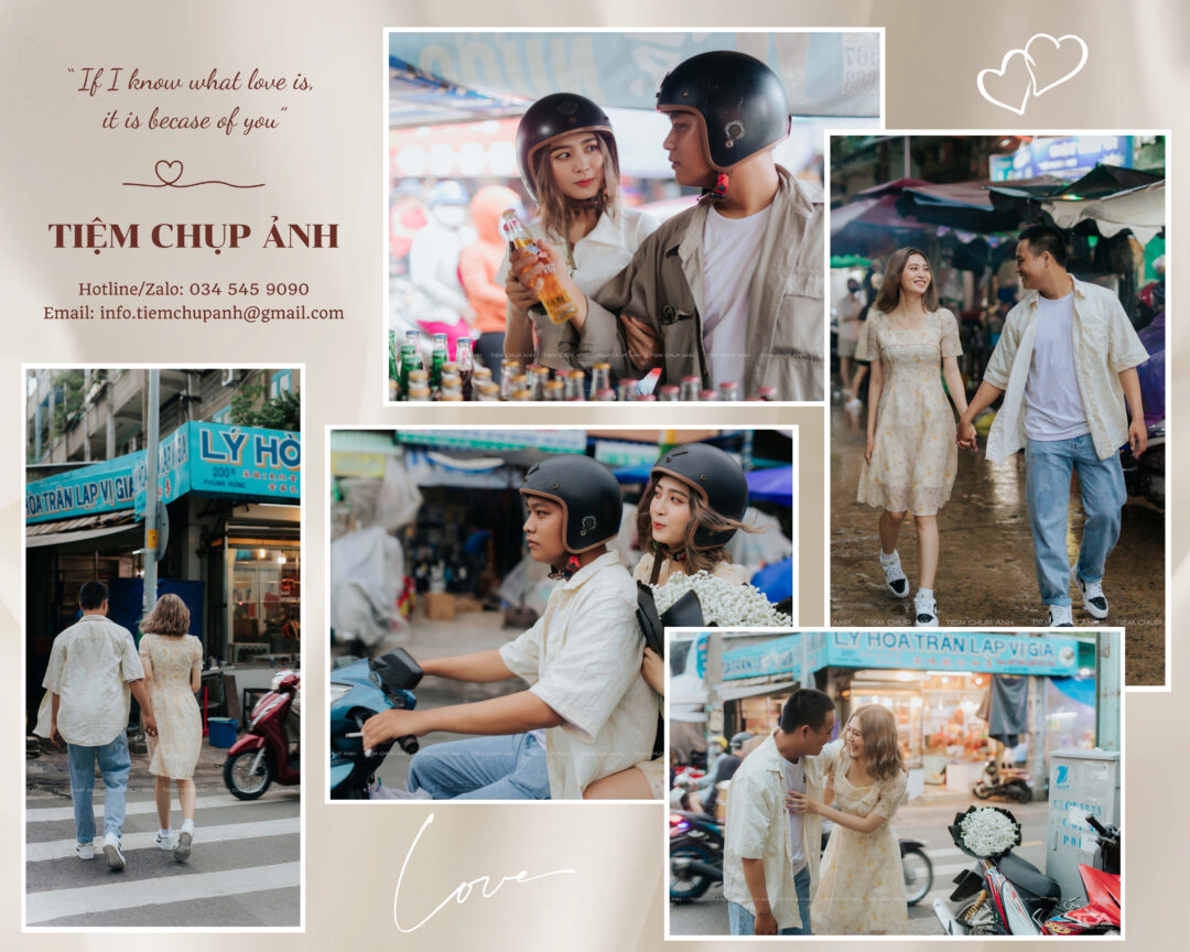 chụp ảnh với người yêu