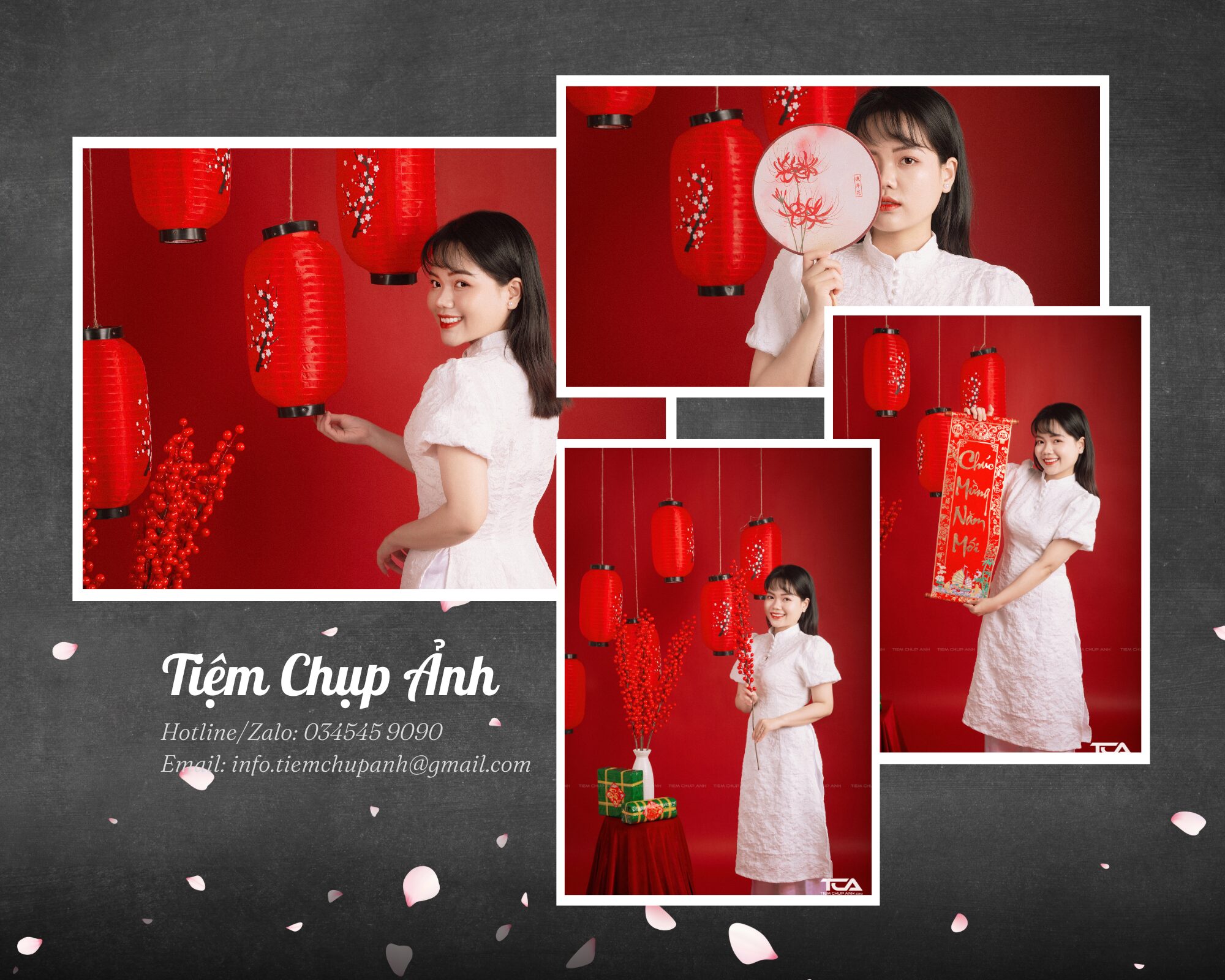 chụp ảnh tết áo dài