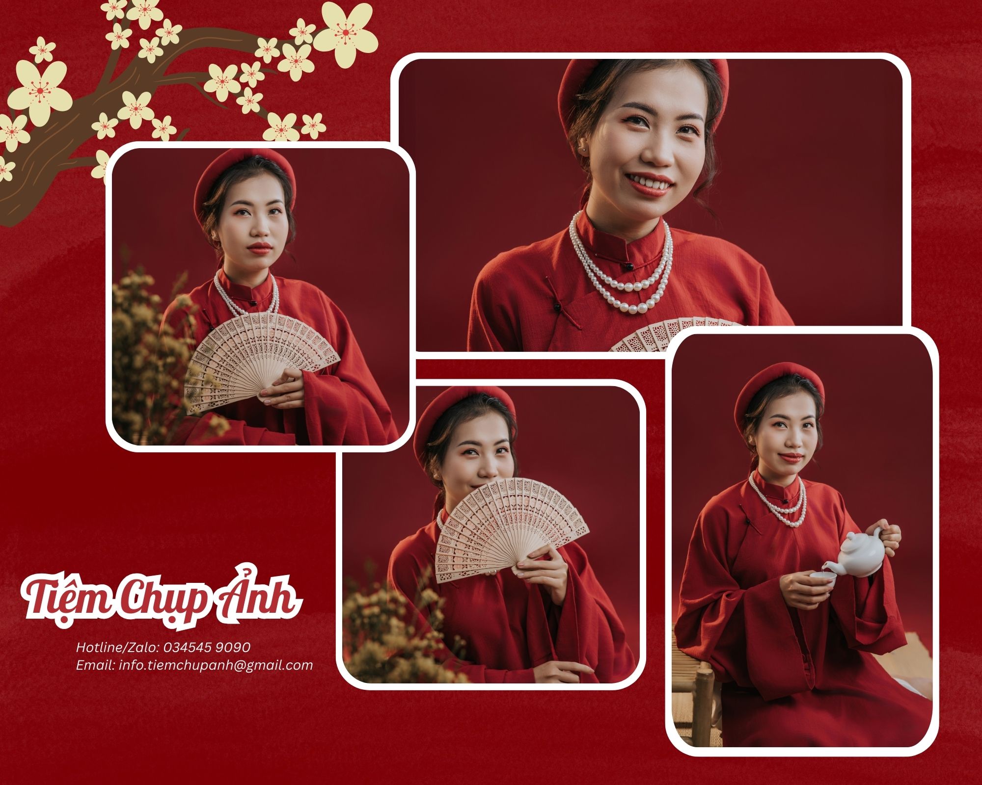 chụp hình tết