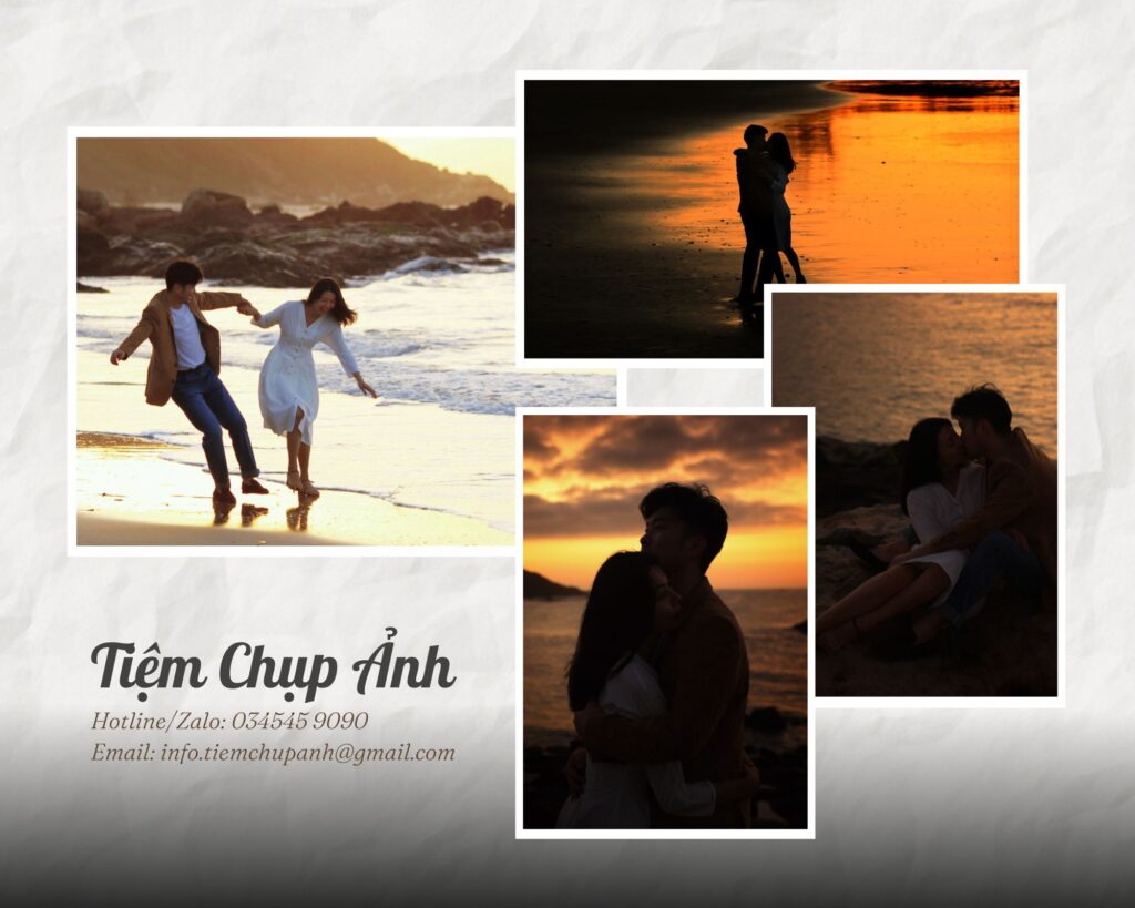 chụp hình cặp đôi ở biển