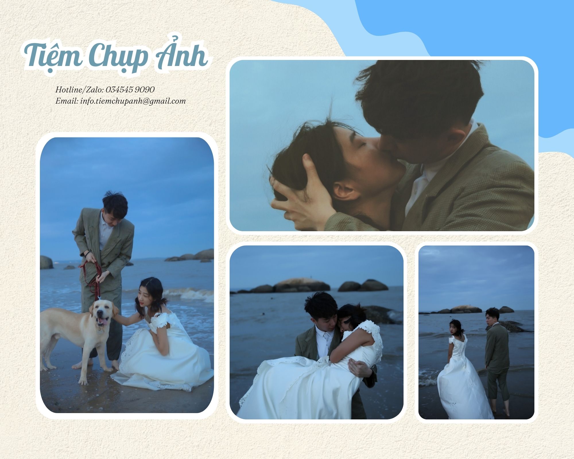 chụp ảnh cặp đôi đi biển