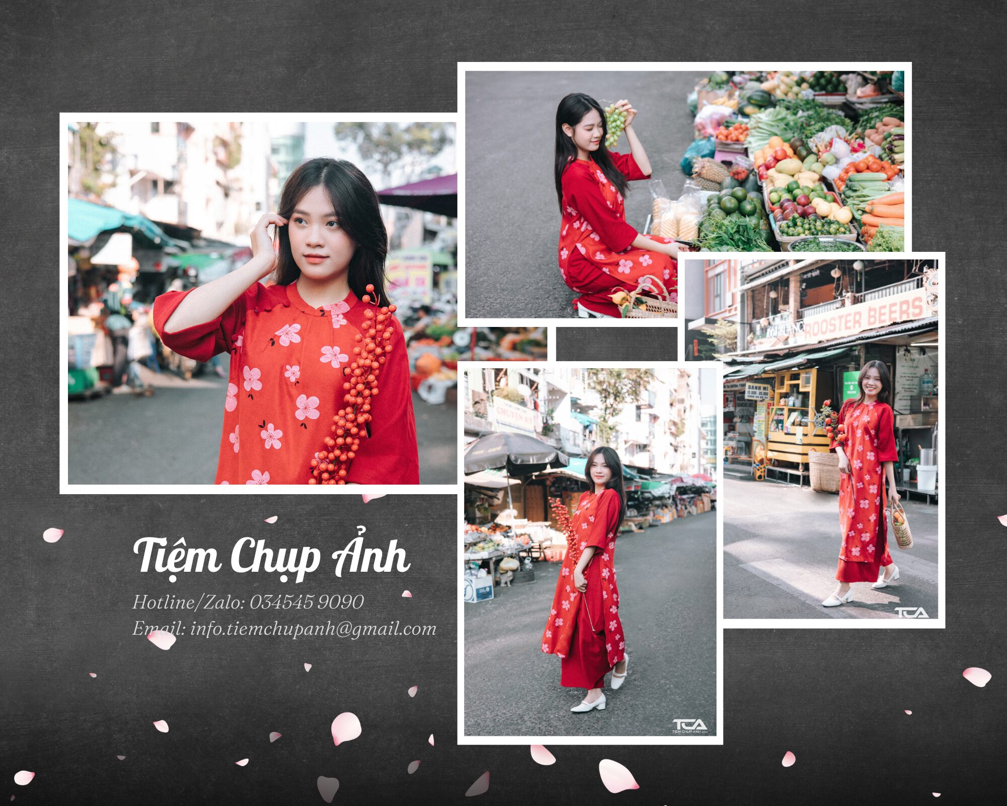 chụp ảnh áo dài tết tphcm