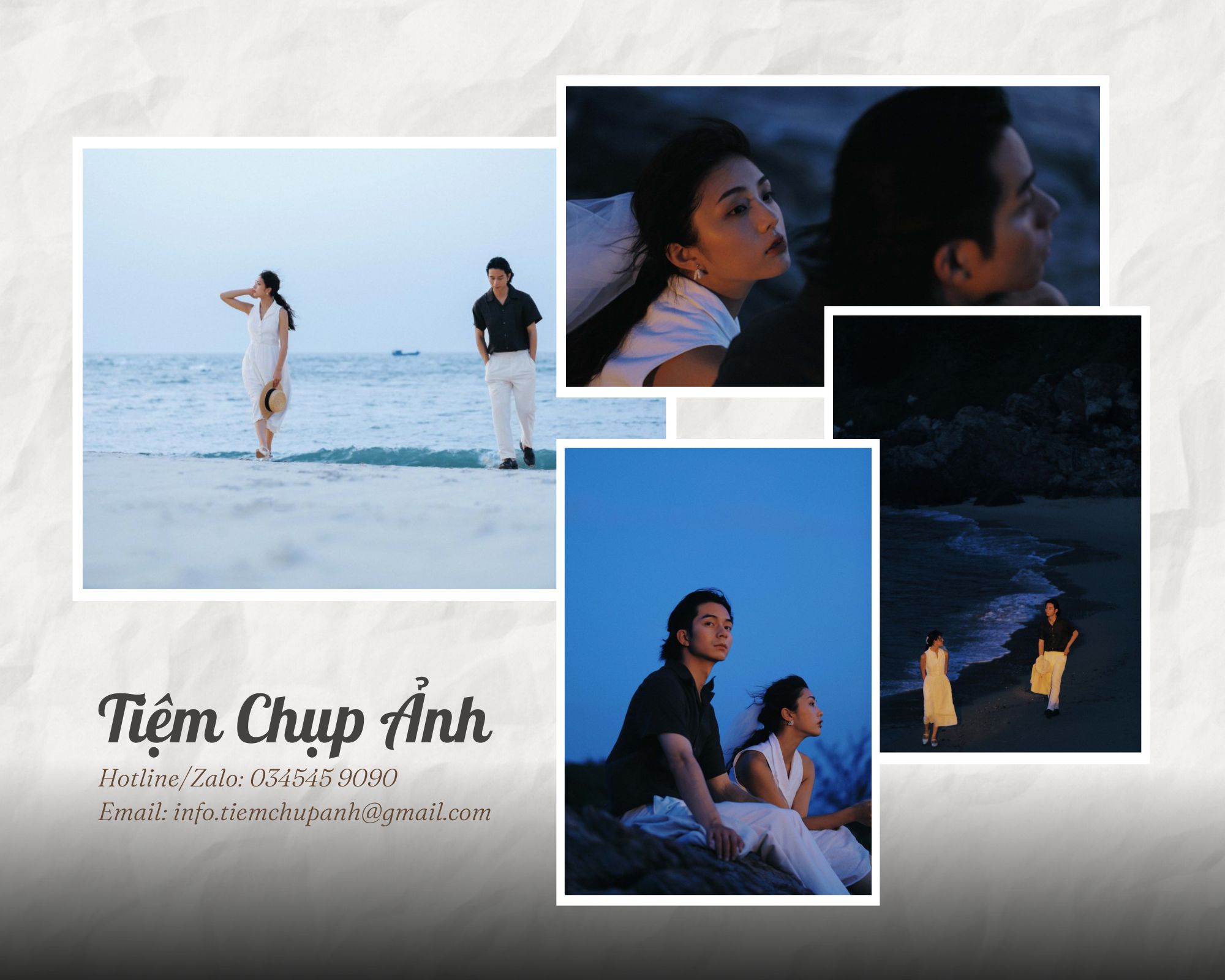 chụp ảnh cặp đôi đi biển