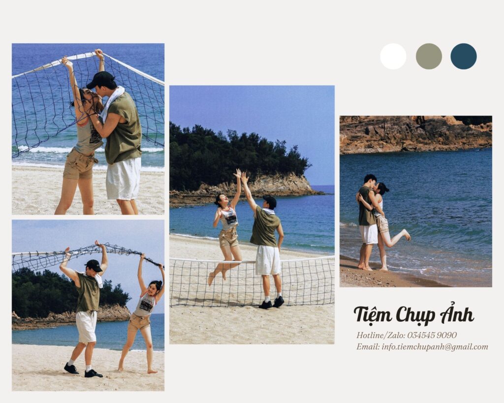 chụp ảnh cặp đôi ở biển