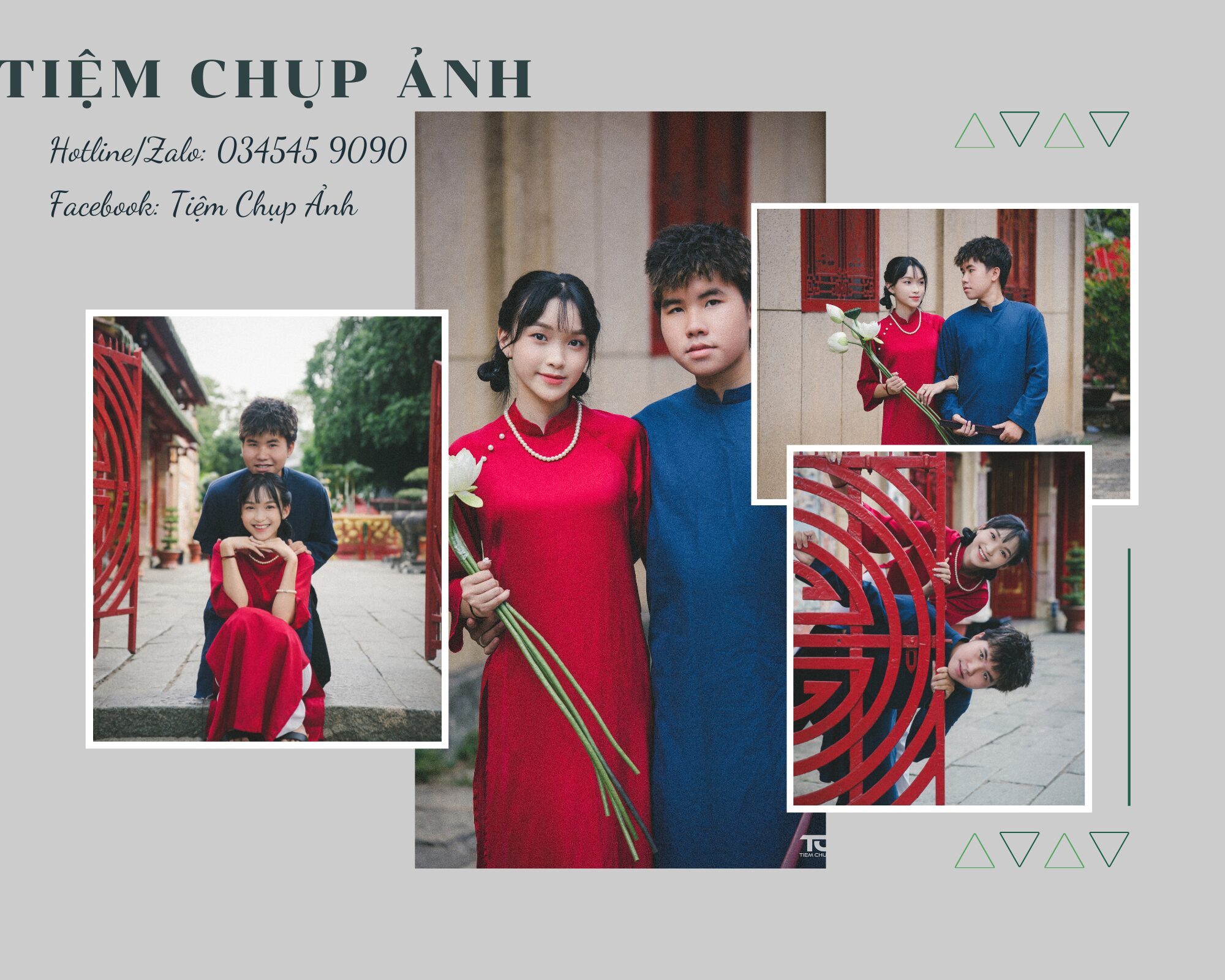 chụp ảnh áo dài đôi