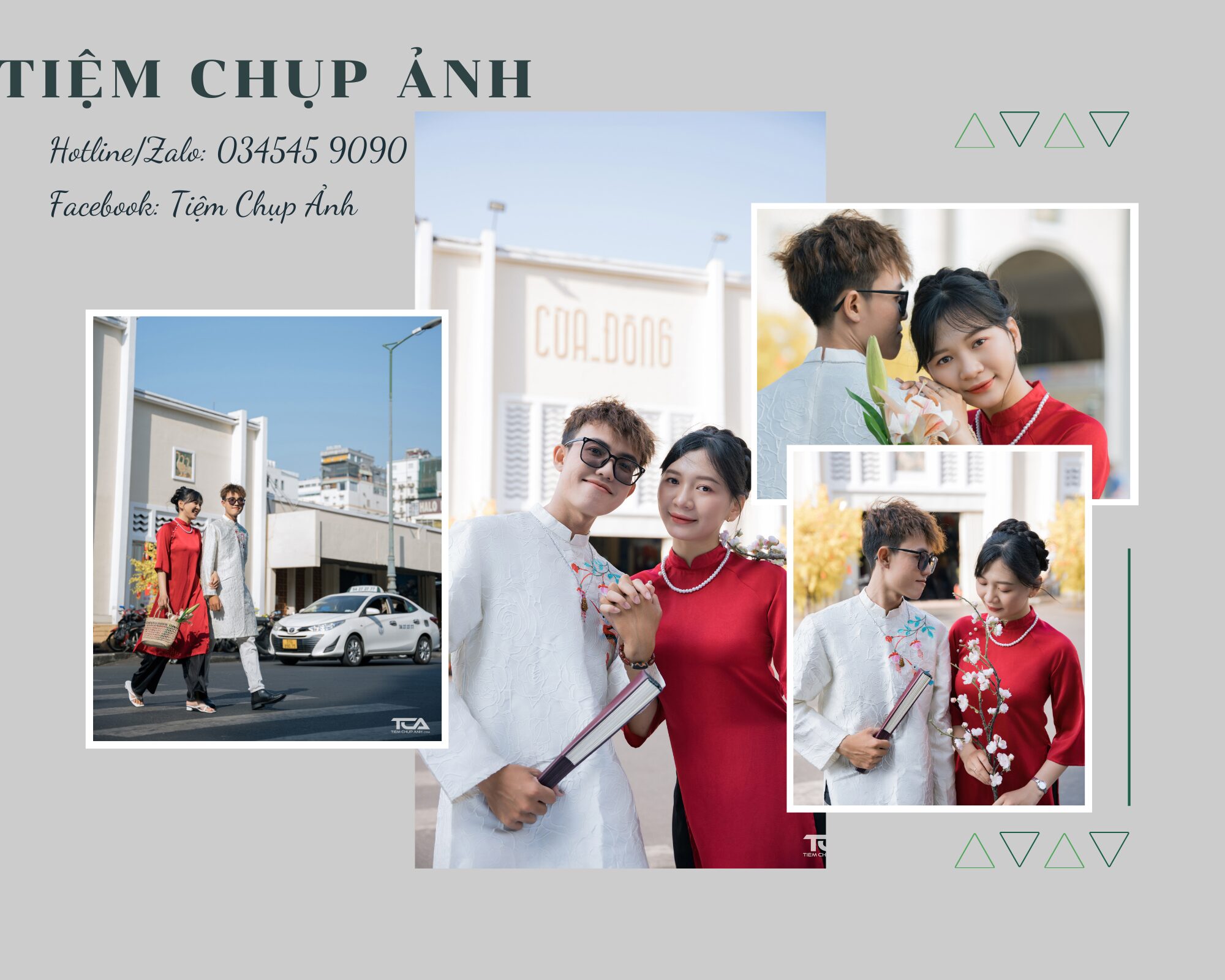 chụp ảnh đôi áo dài