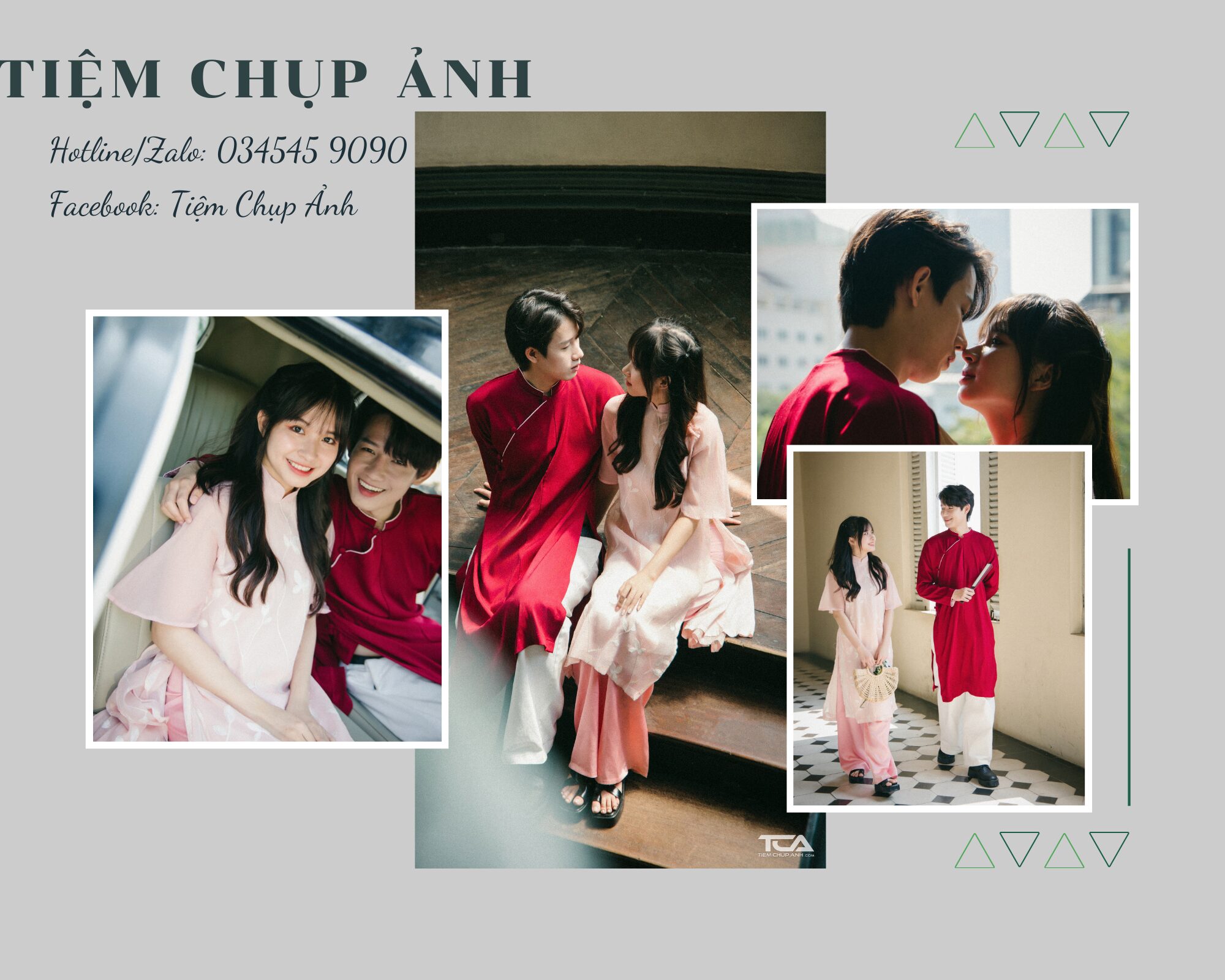 chụp ảnh áo dài với người yêu