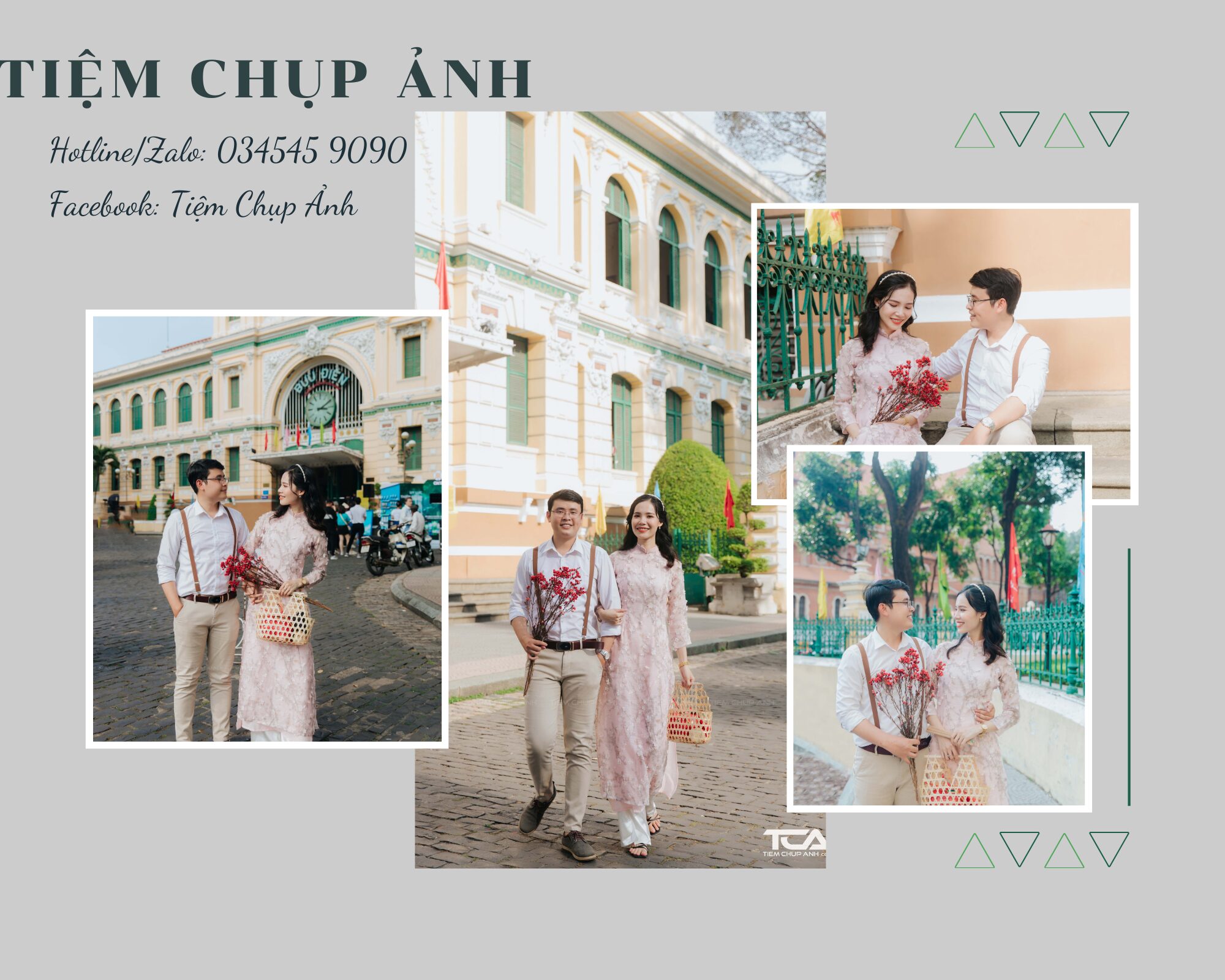 chụp áo dài đôi