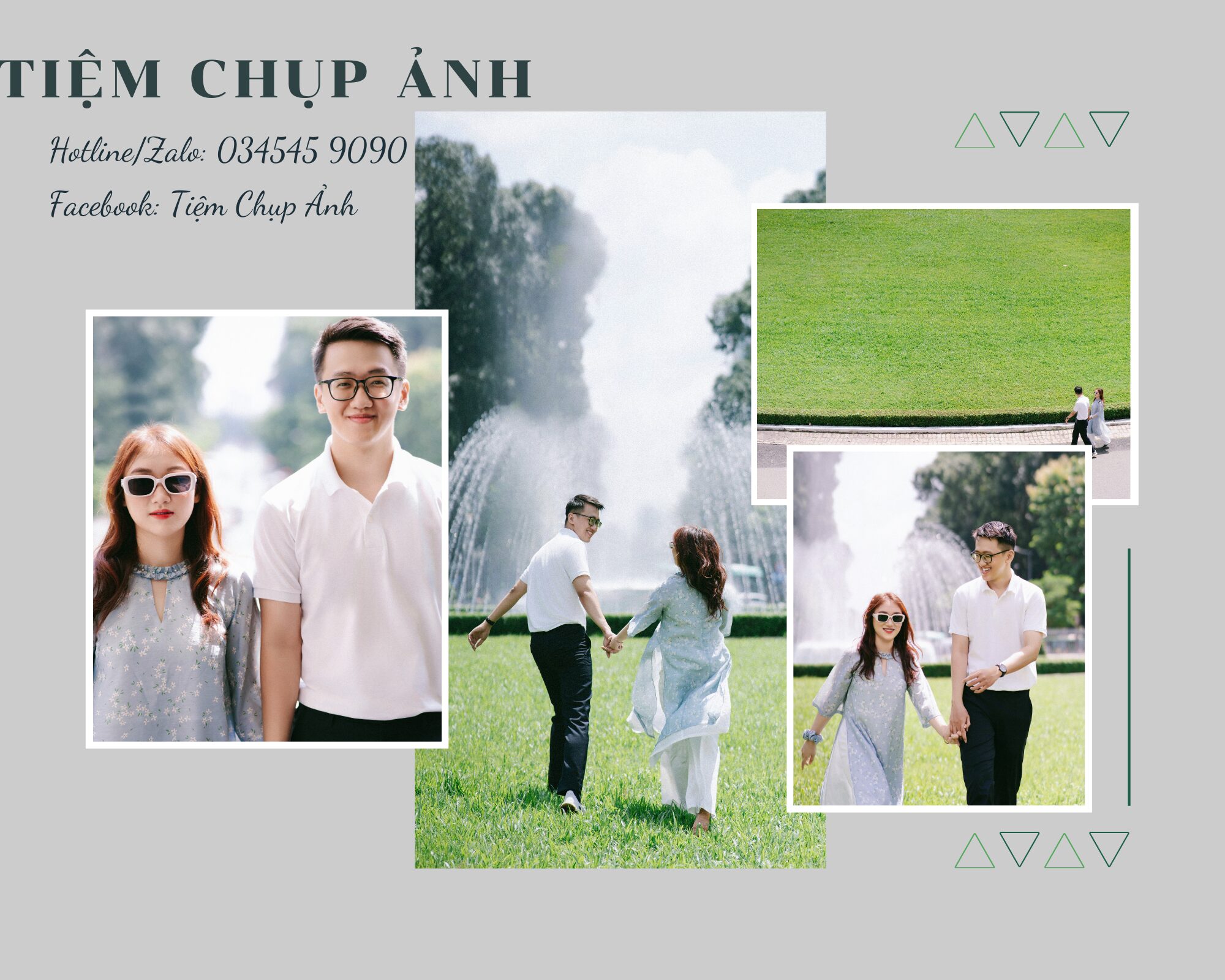 chụp ảnh áo dài đôi