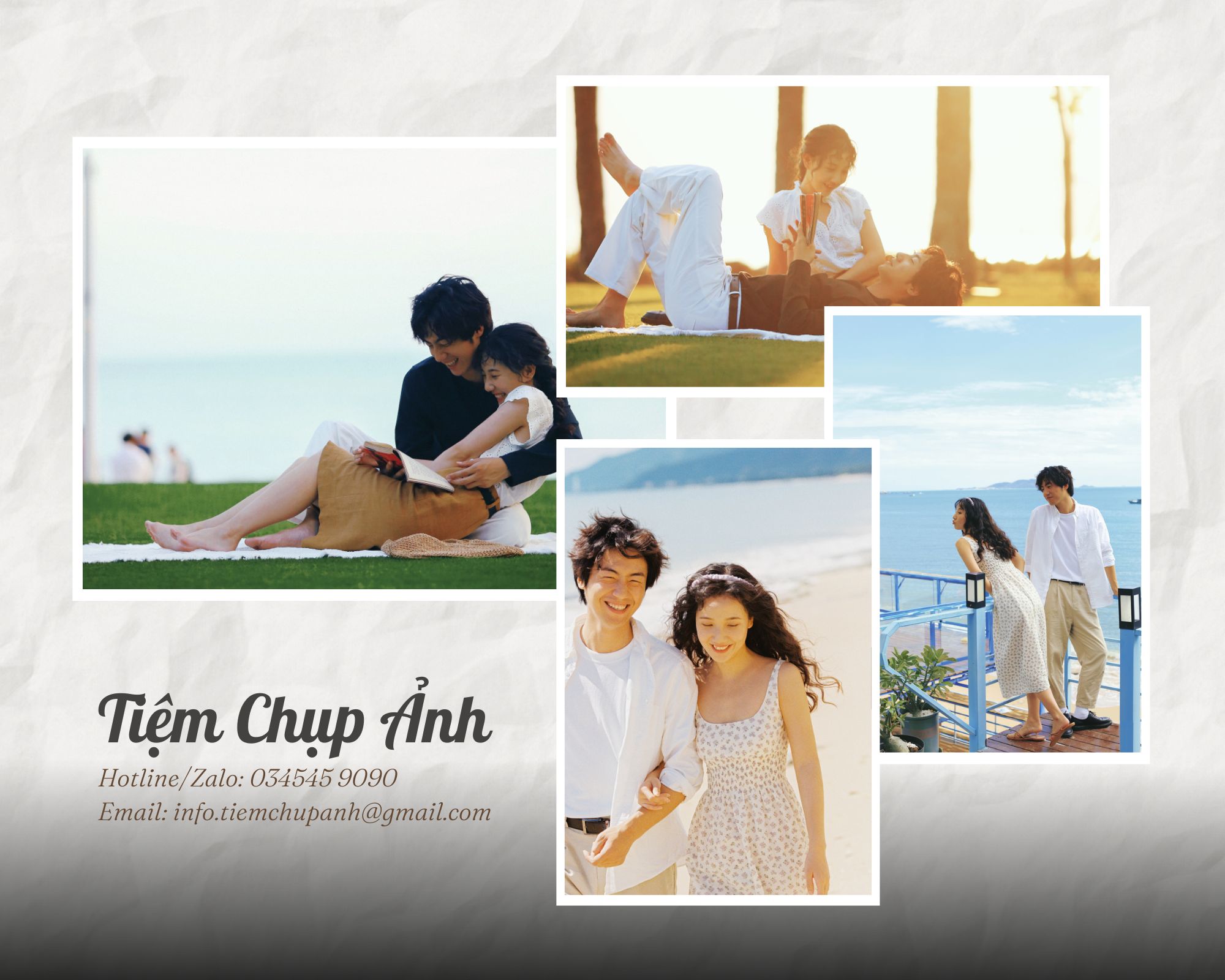 chụp hình đi biển cho cặp đôi