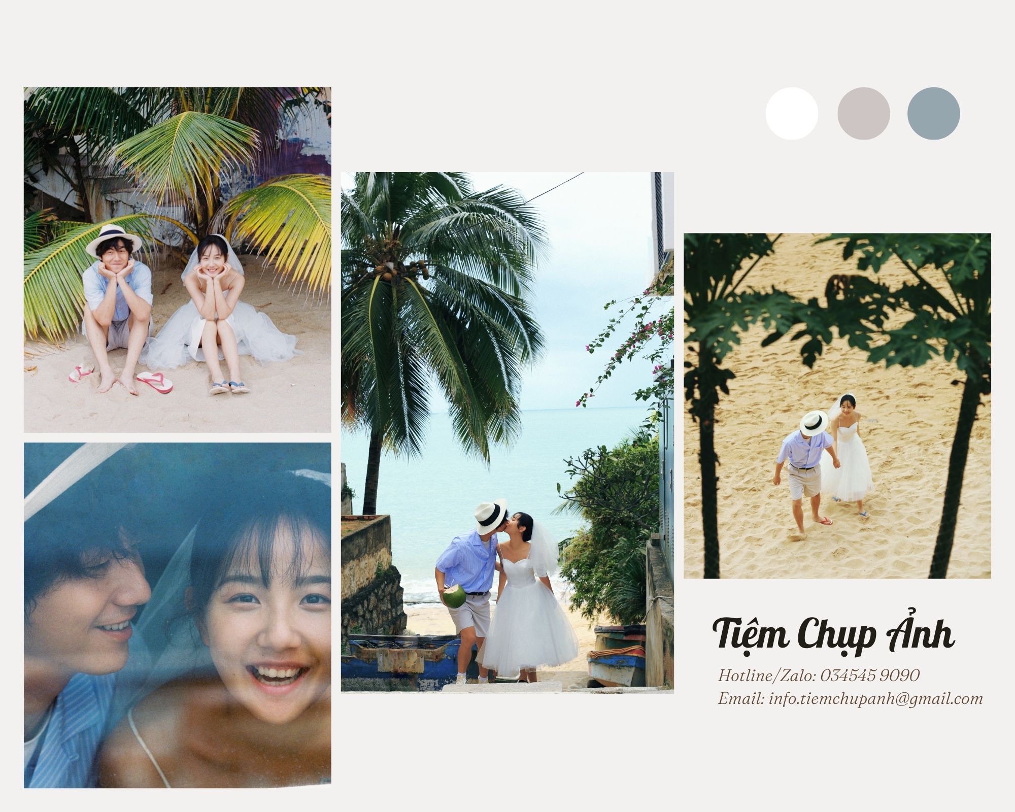 chụp ảnh đôi đi biển