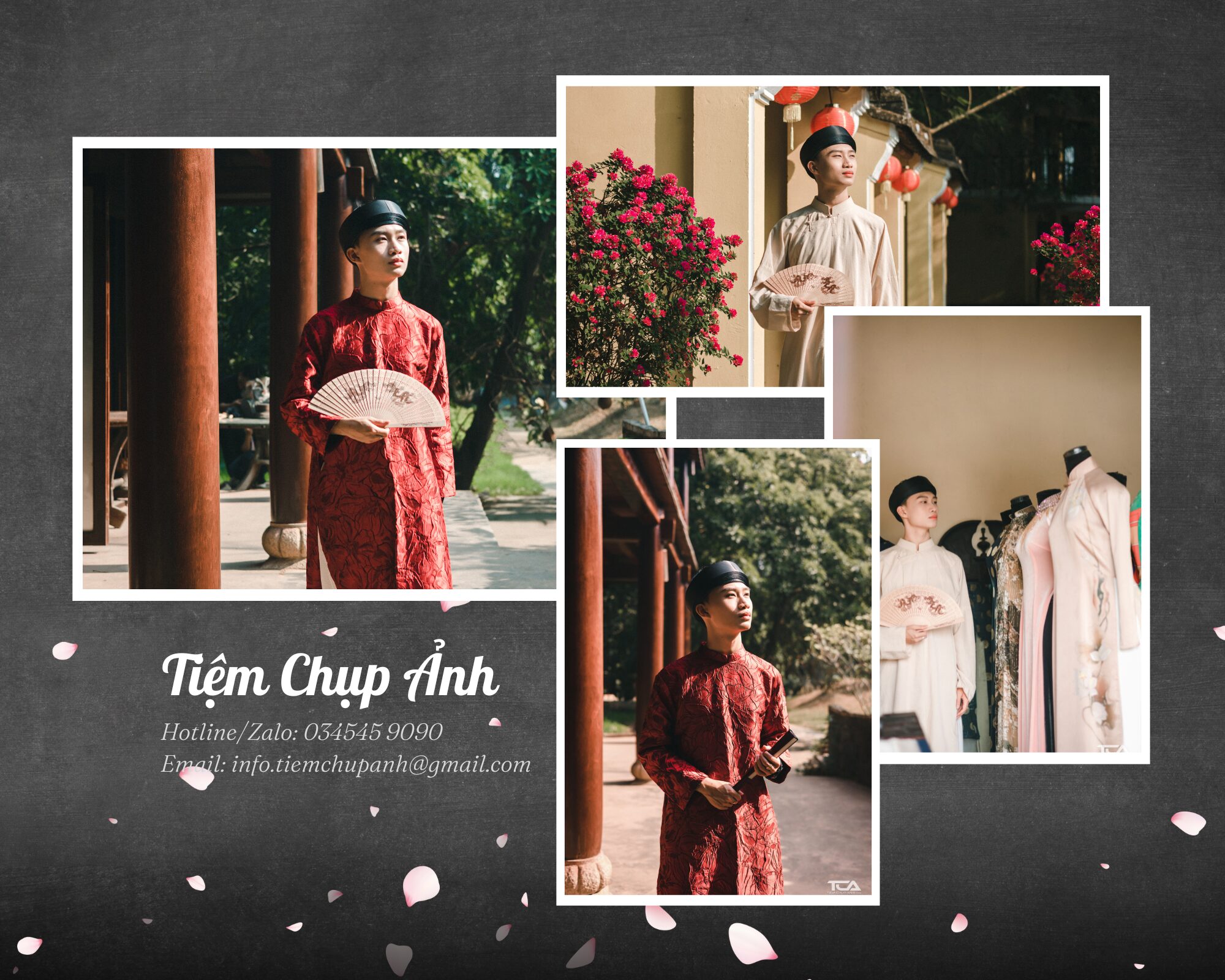 chụp hình tết sài gòn