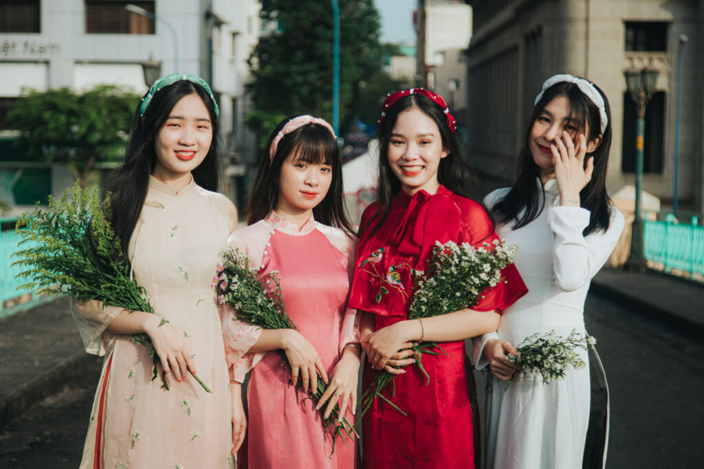 chụp hình tết phố ông đồ