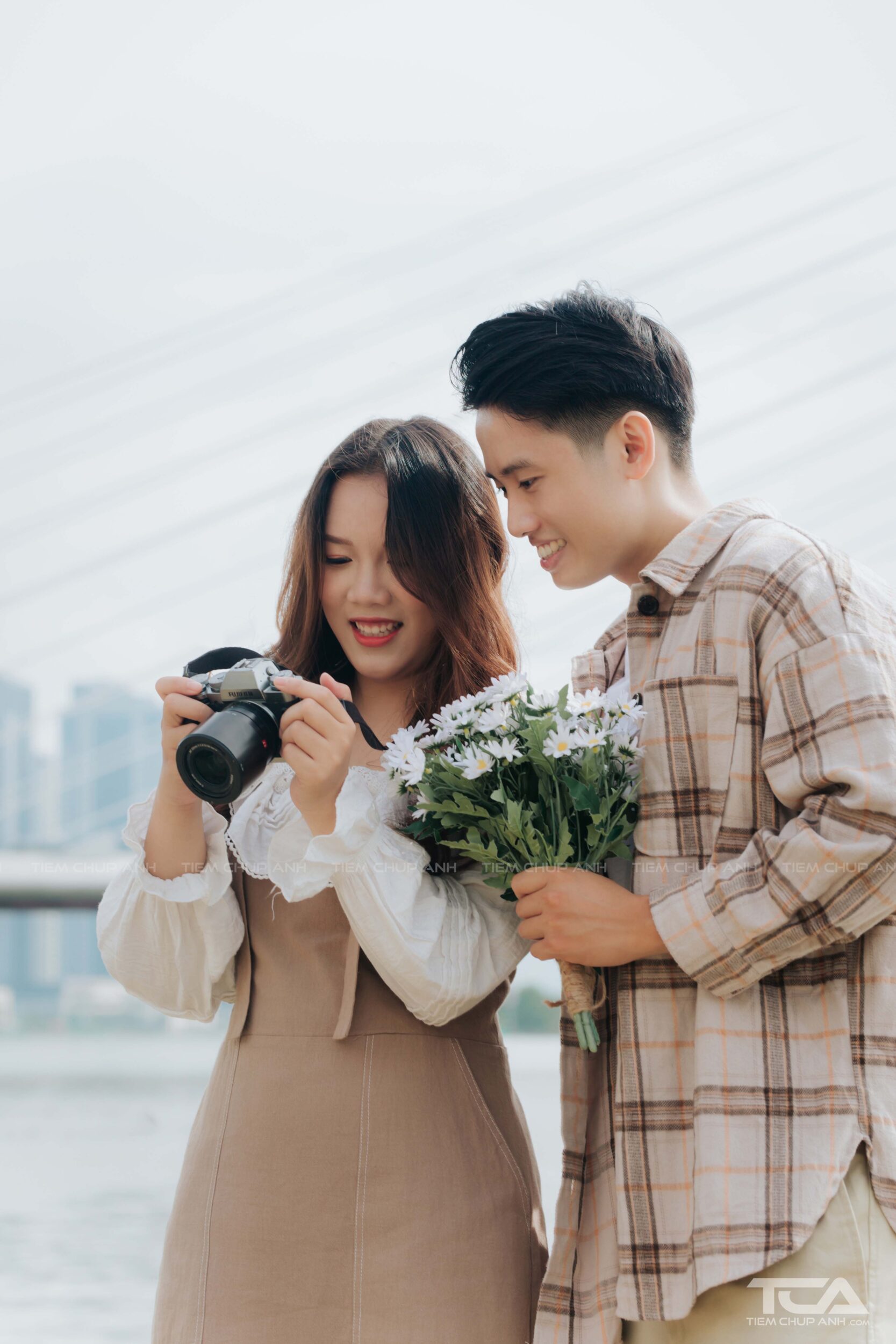 chụp ảnh cặp đôi dễ thương