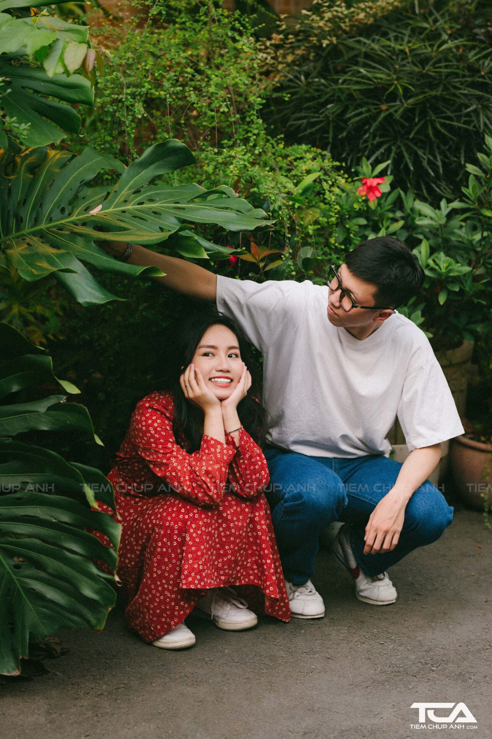 chụp hình cặp đôi dễ thương