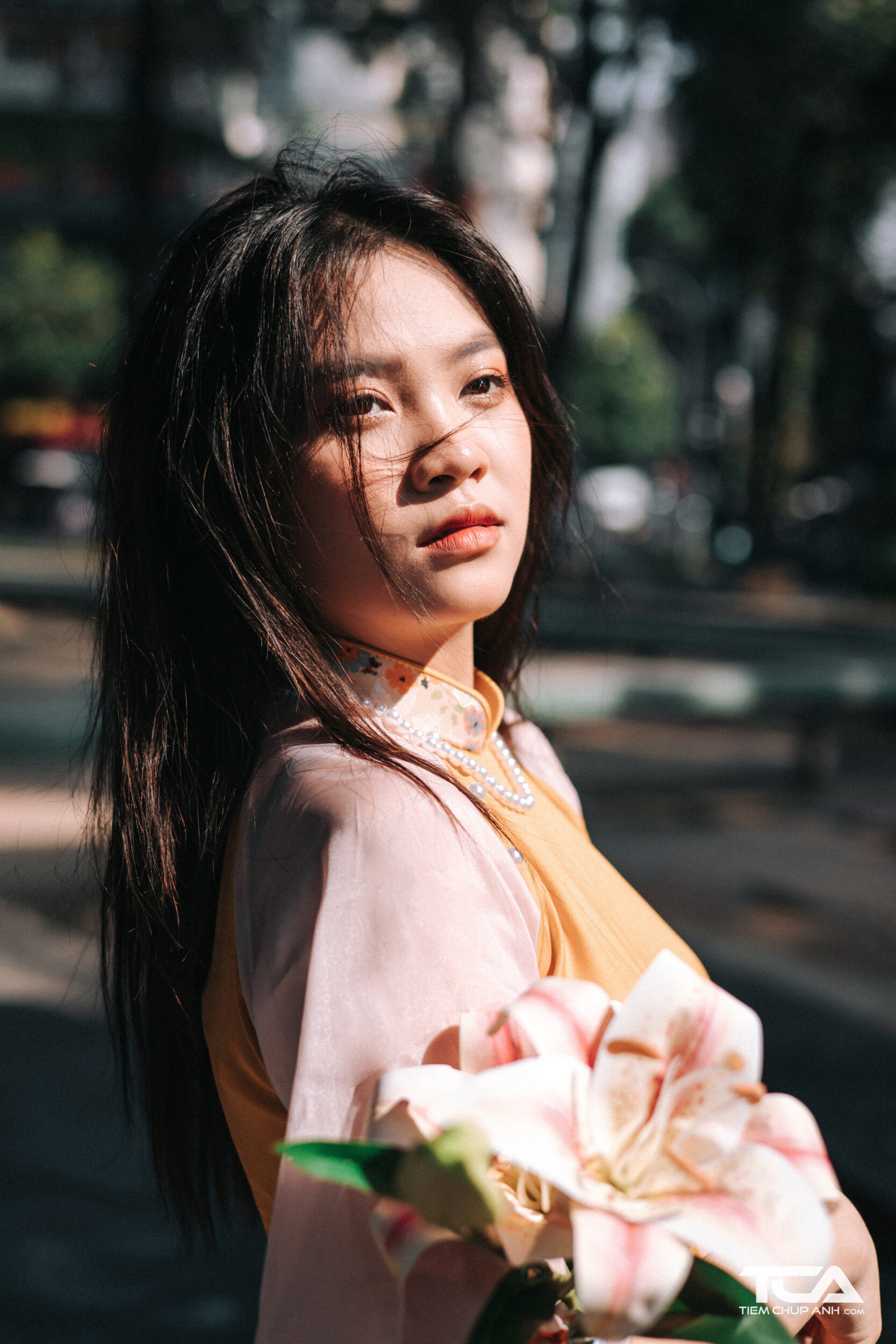 chụp hình tết sài gòn
