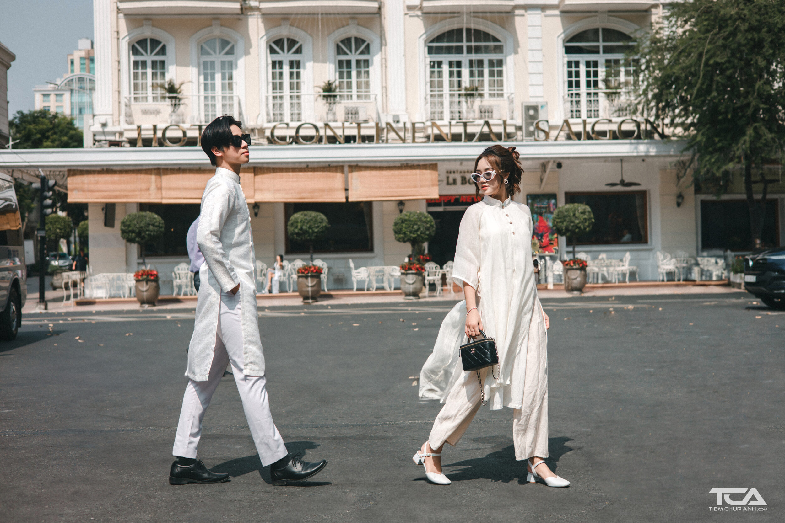 chụp couple áo dài