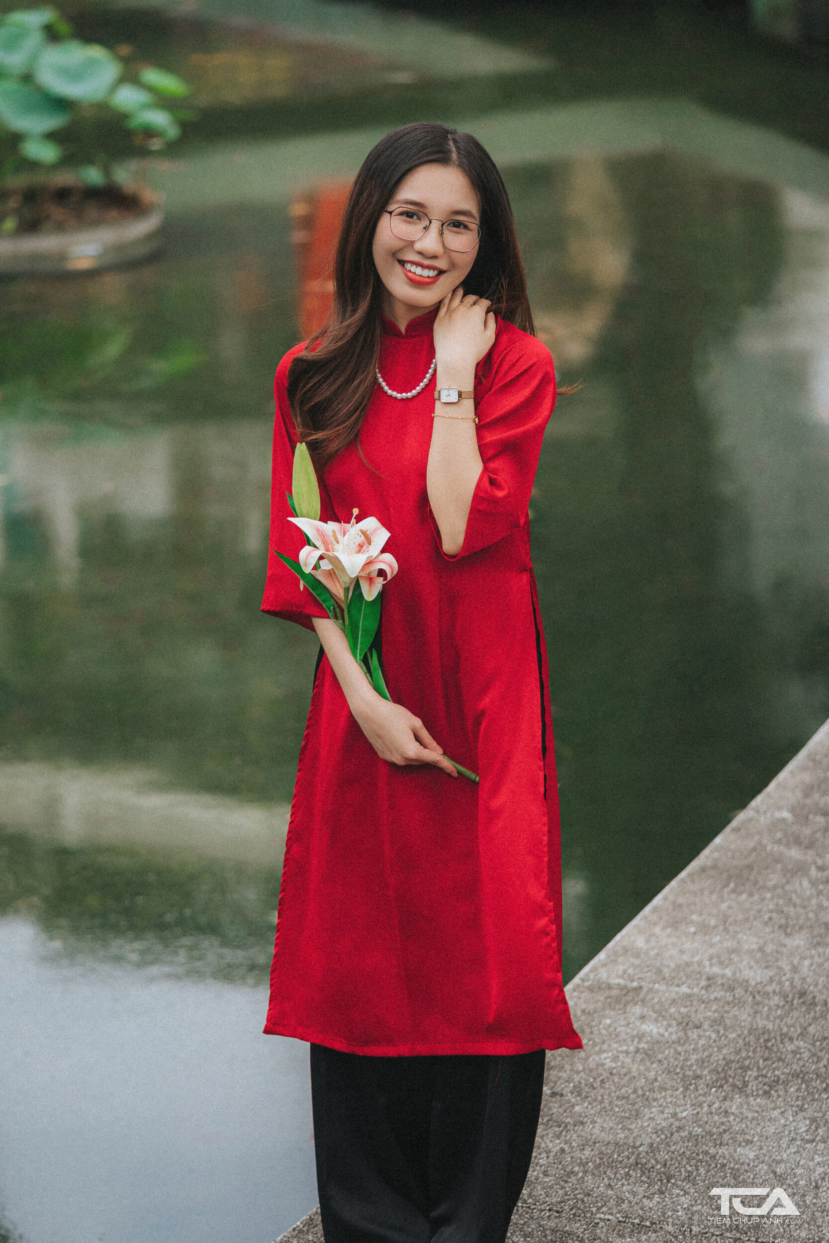 chụp hình ngày tết