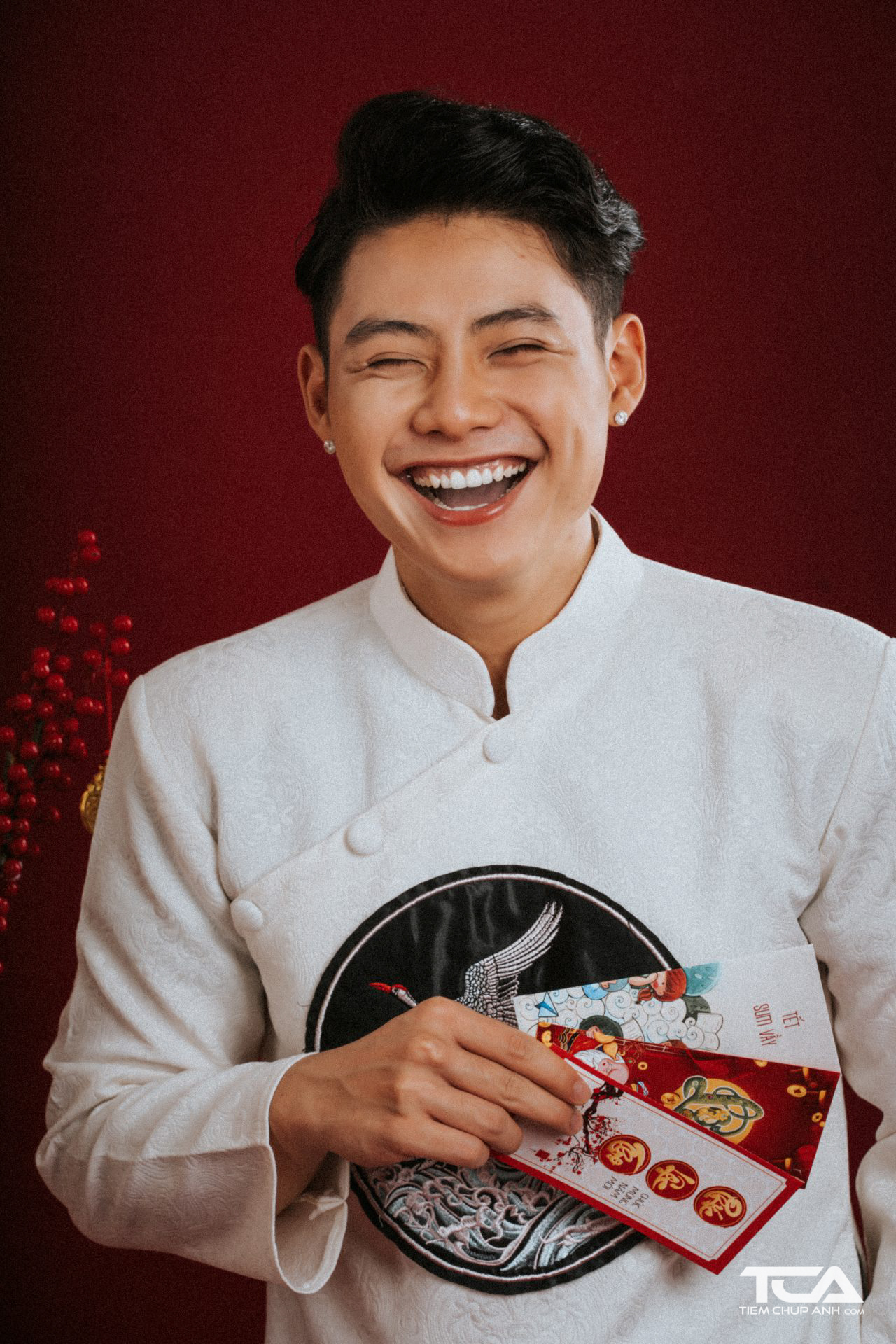 chụp hình tết nam