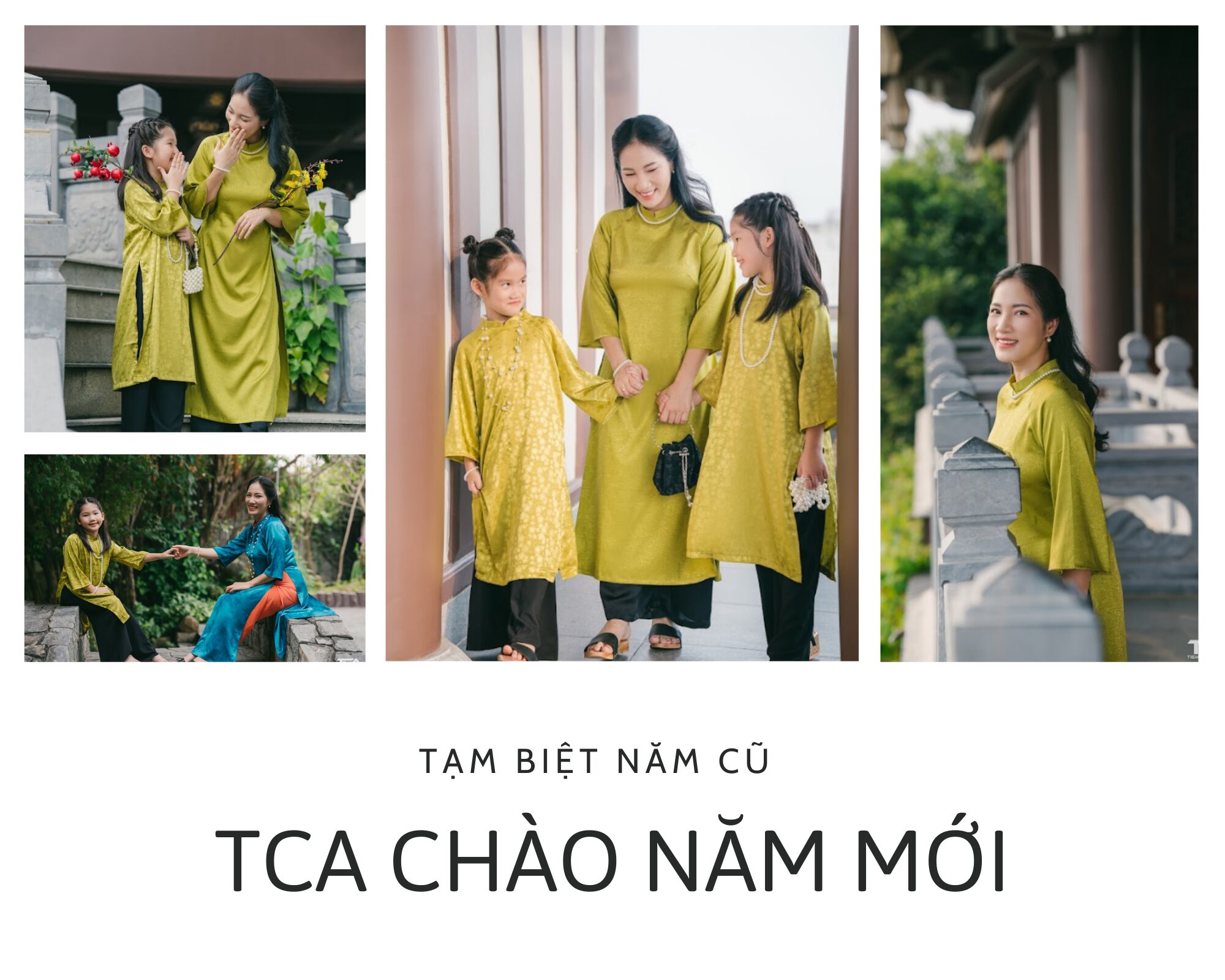 chụp ảnh áo dài tết gia đình