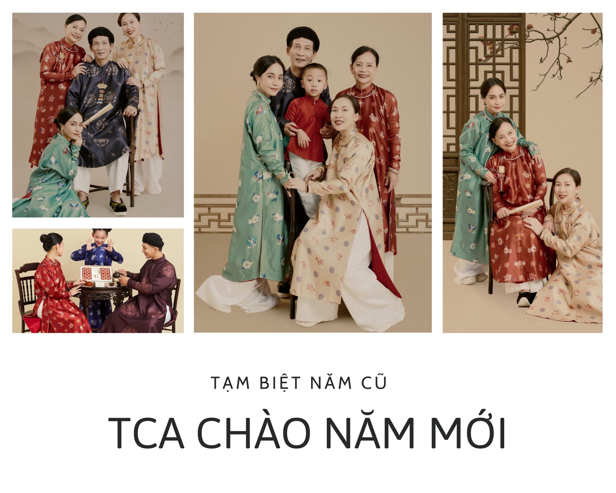 chụp hình gia đình tết