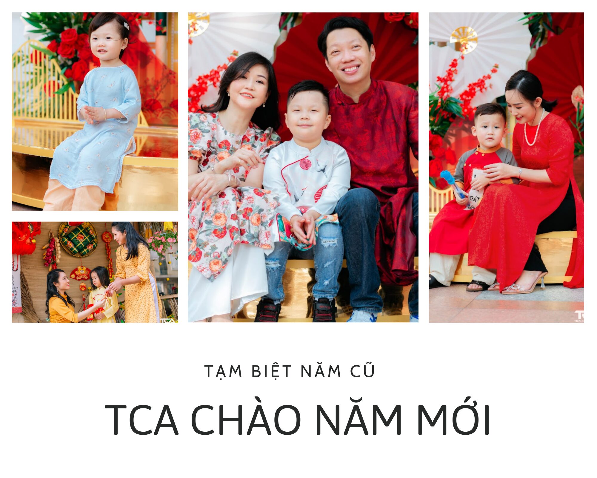 chụp hình tết gia đình
