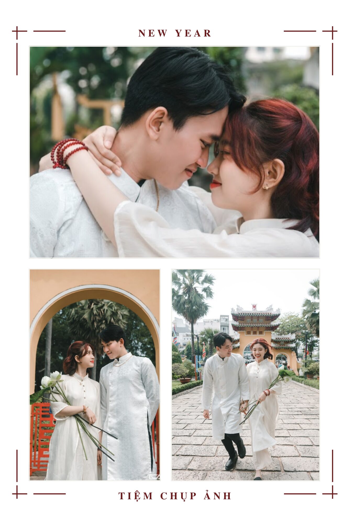 chụp ảnh áo dài ngày tết