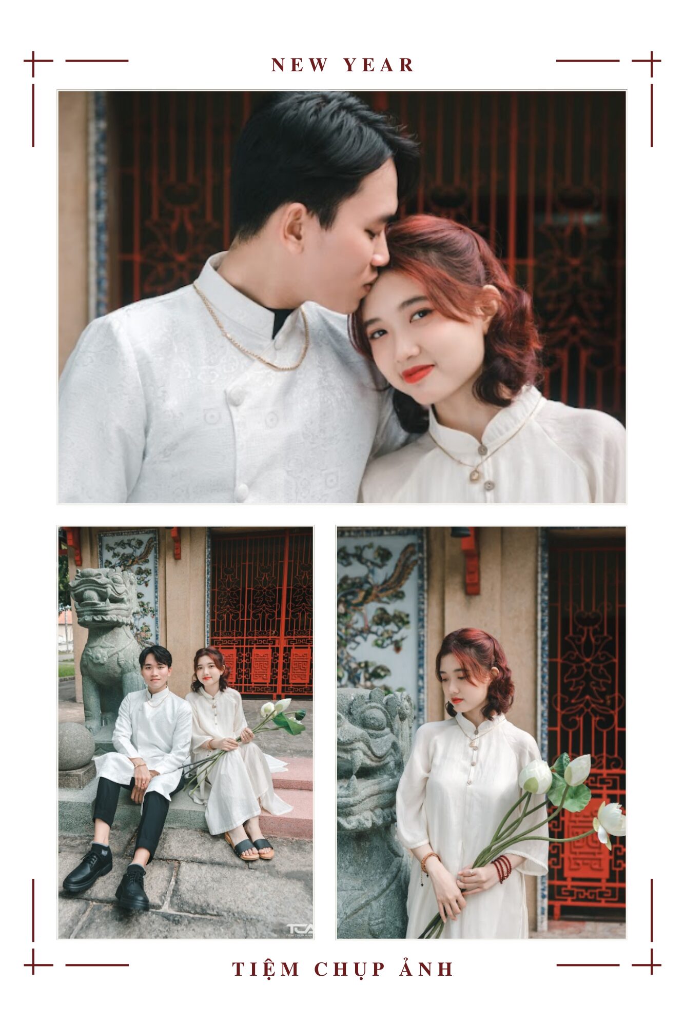 concept chụp áo dài tết