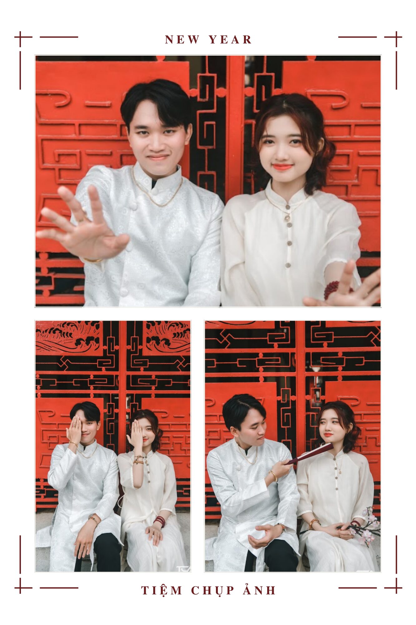 concept áo dài tết