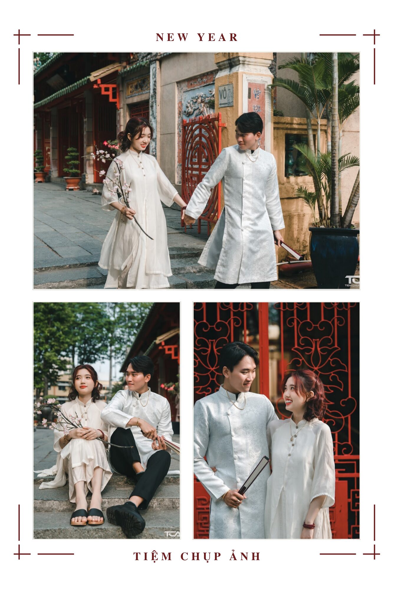 concept chụp ảnh áo dài tết