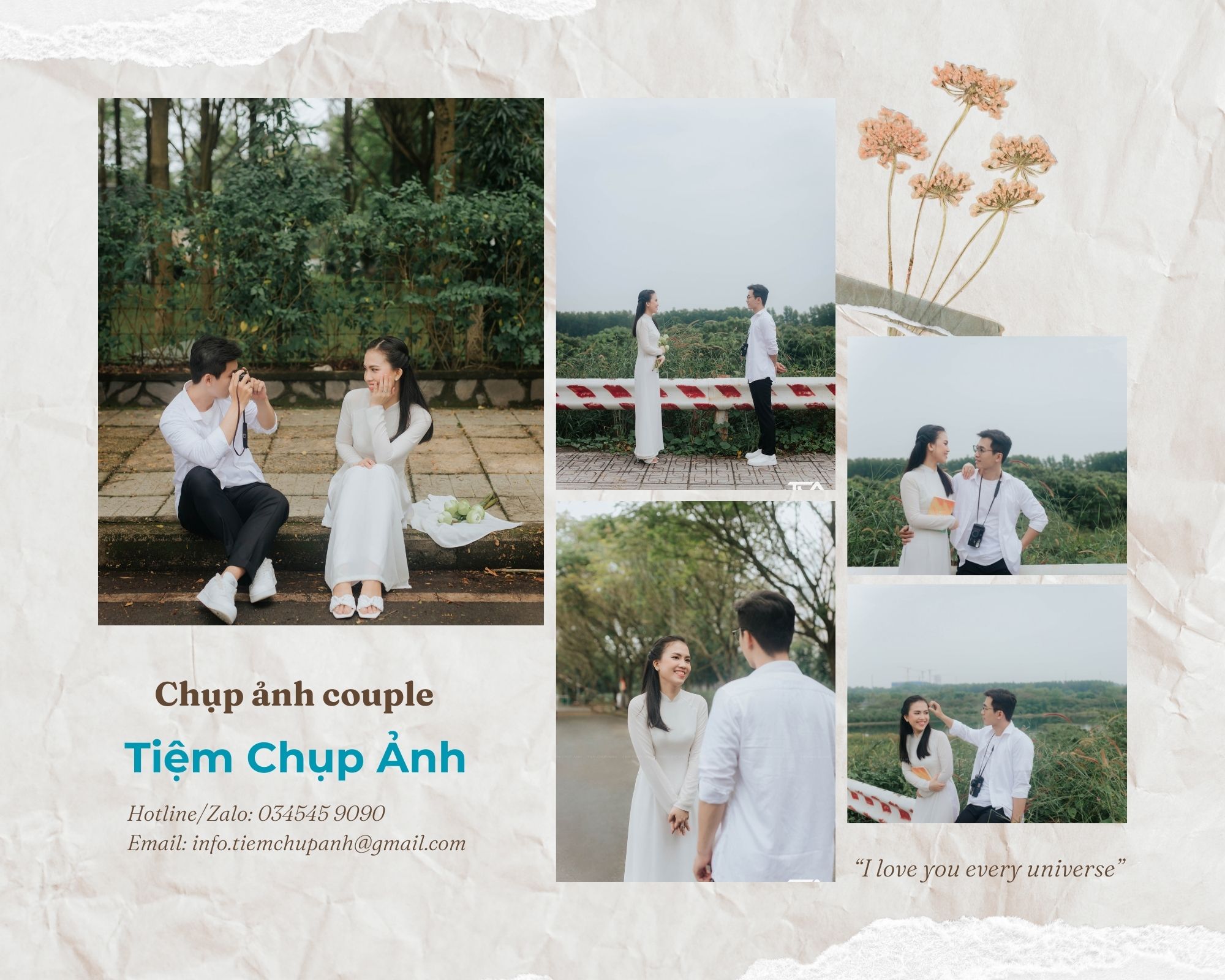 Bảng giá chụp ảnh couple/cặp đôi học sinh yêu nhau đẹp