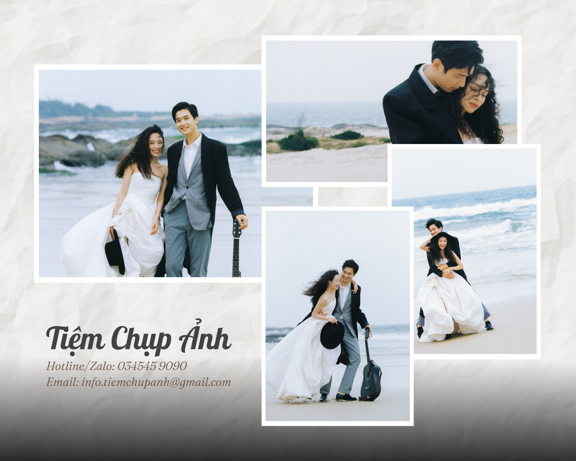 chụp hình đôi ở biển