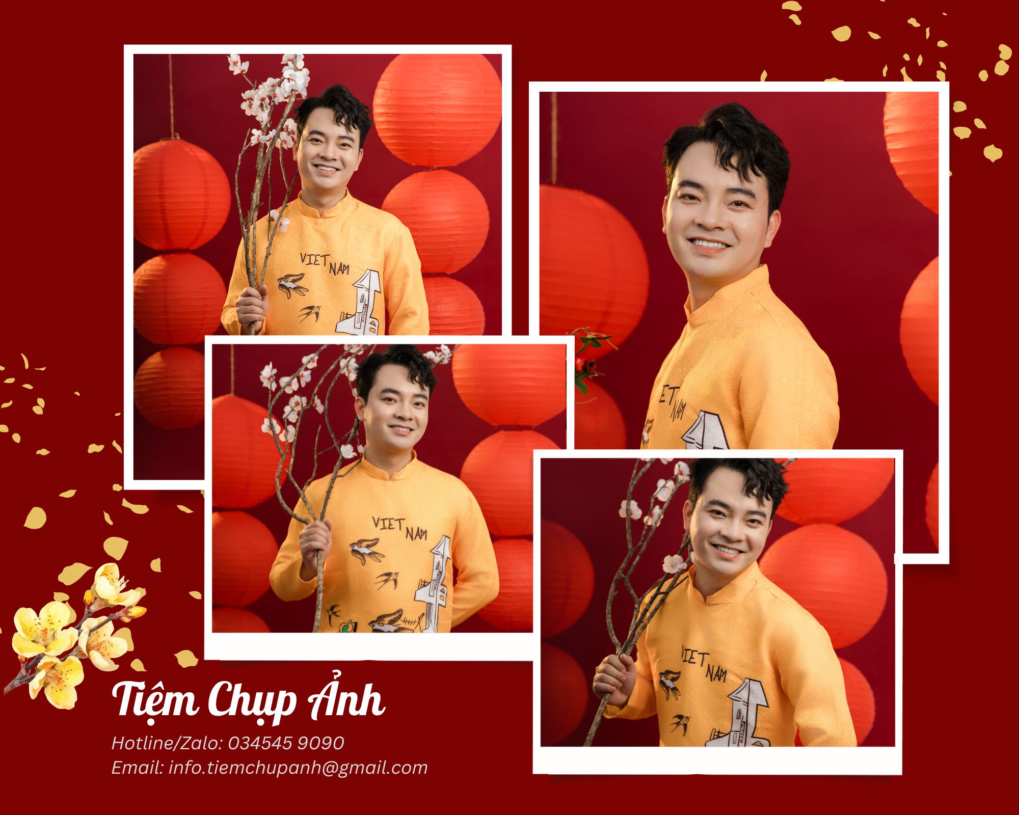 concept chụp ảnh tết studio