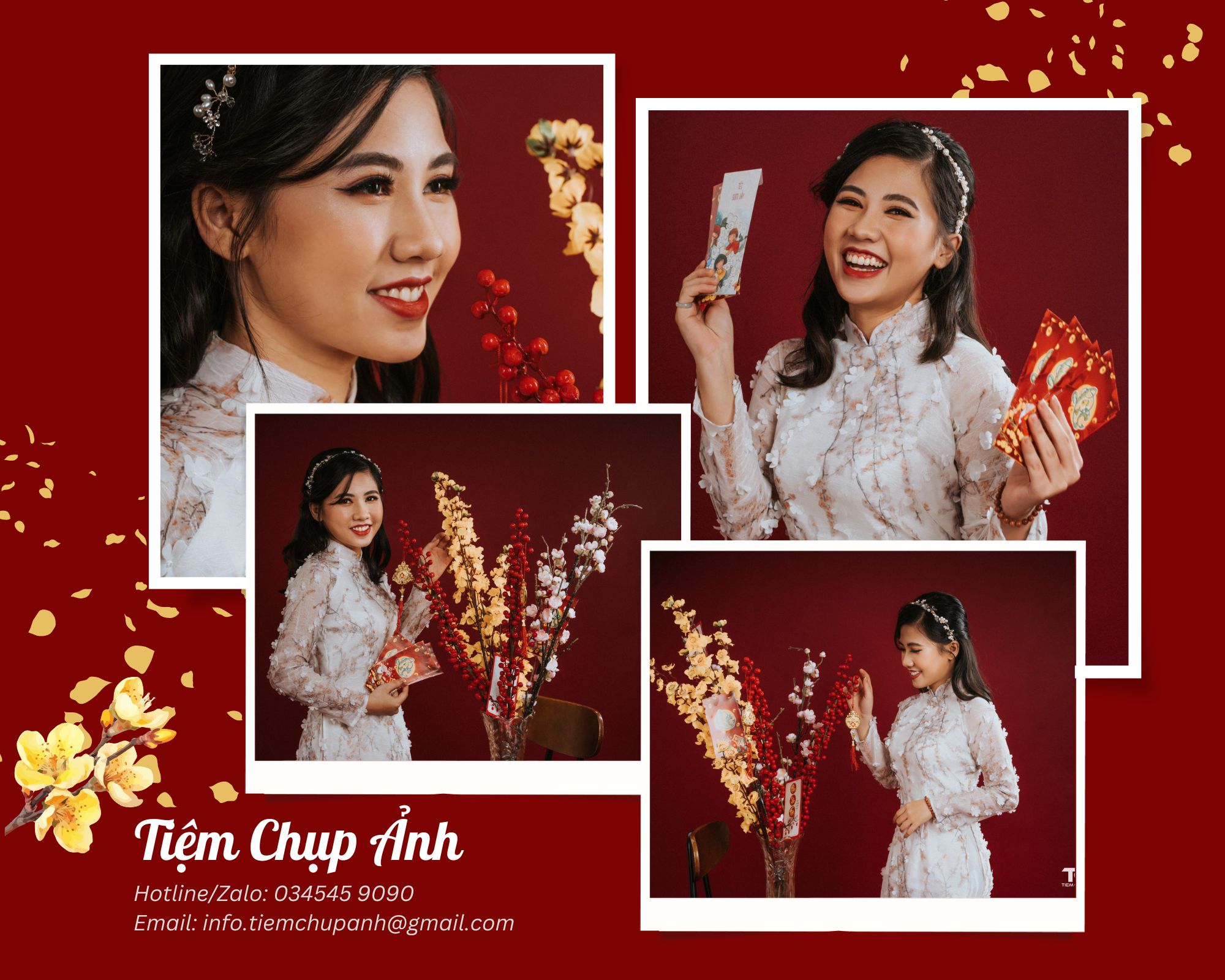 chụp ảnh tết trong studio
