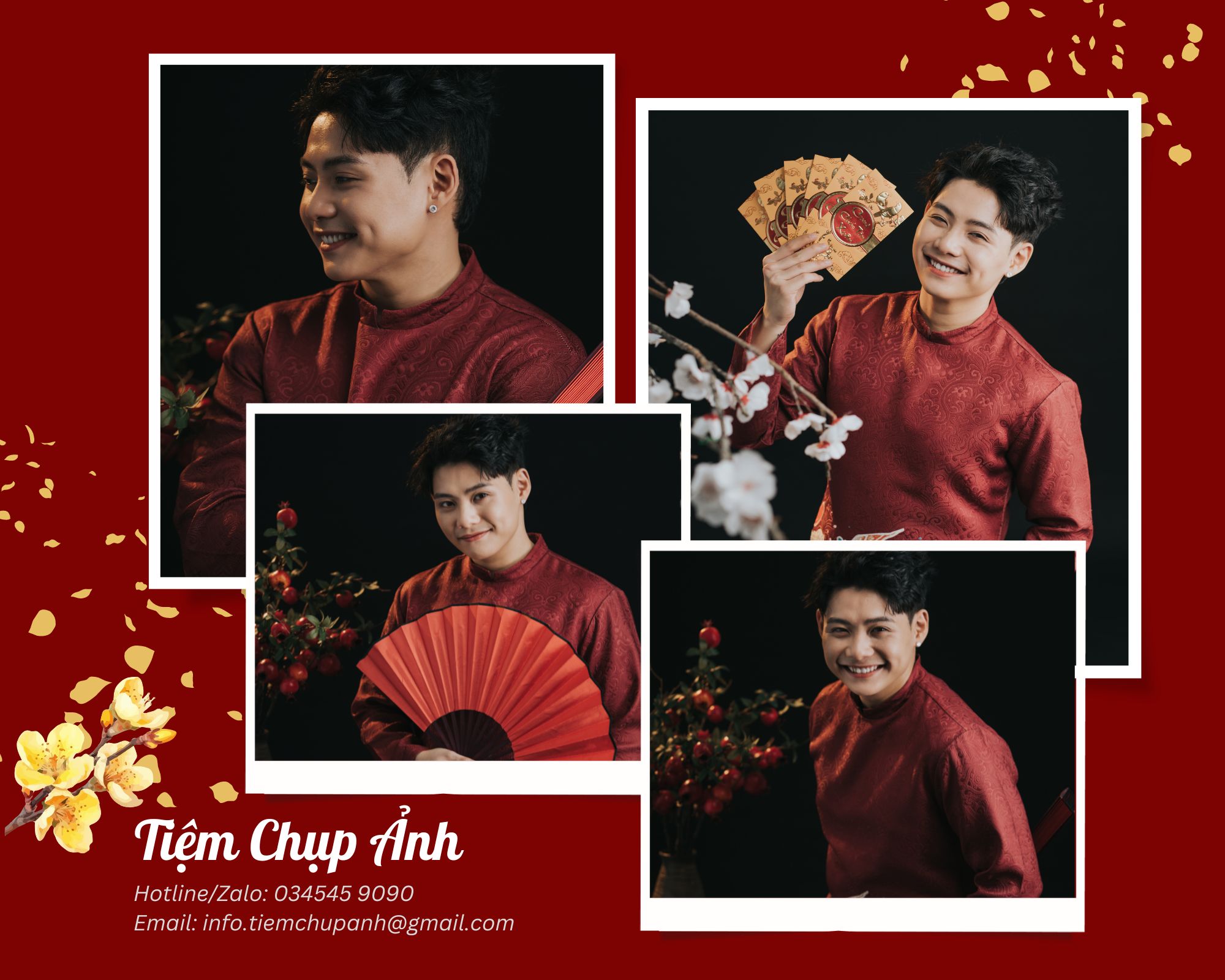 chụp ảnh tết ở studio