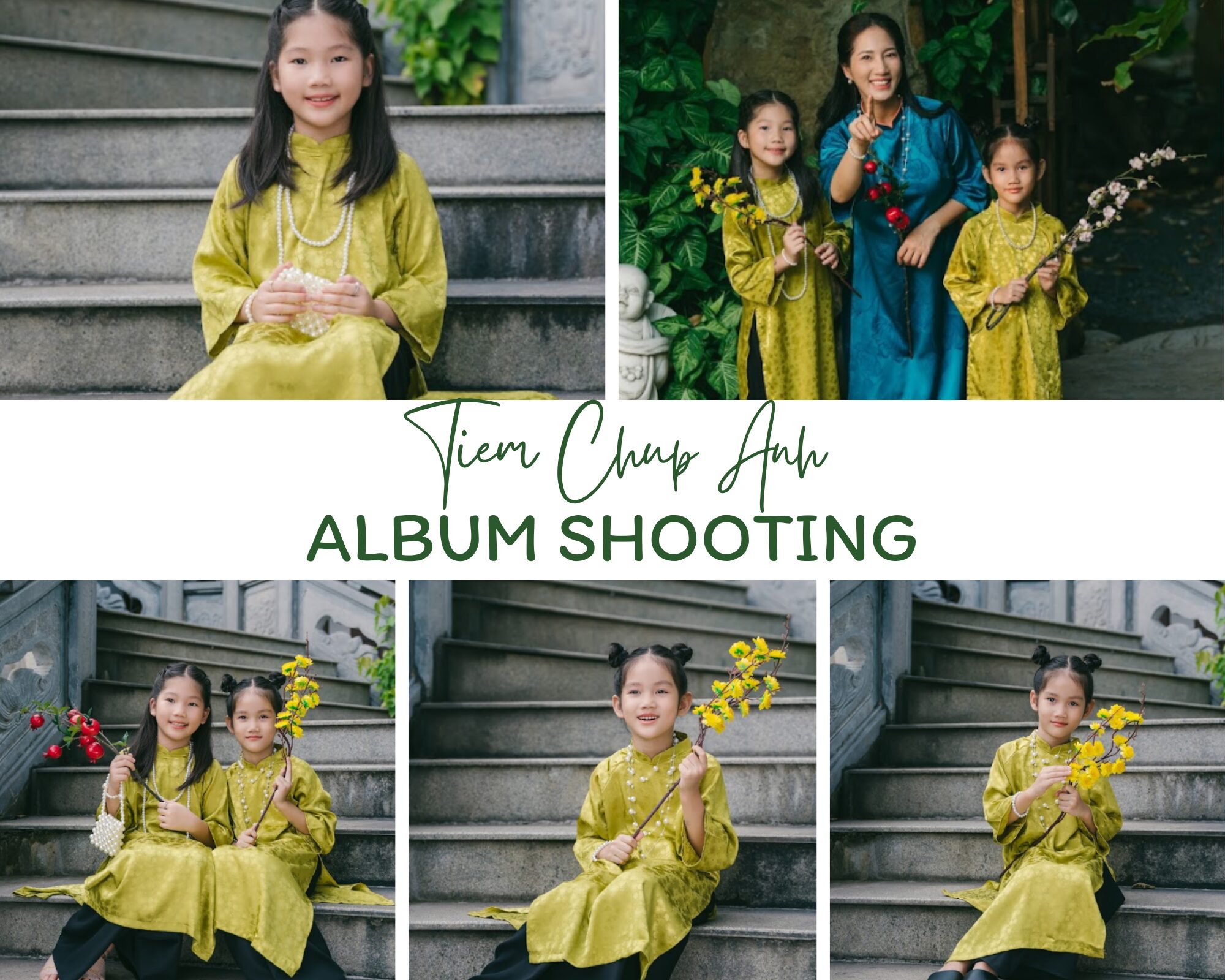 chụp ảnh tết cho bé
