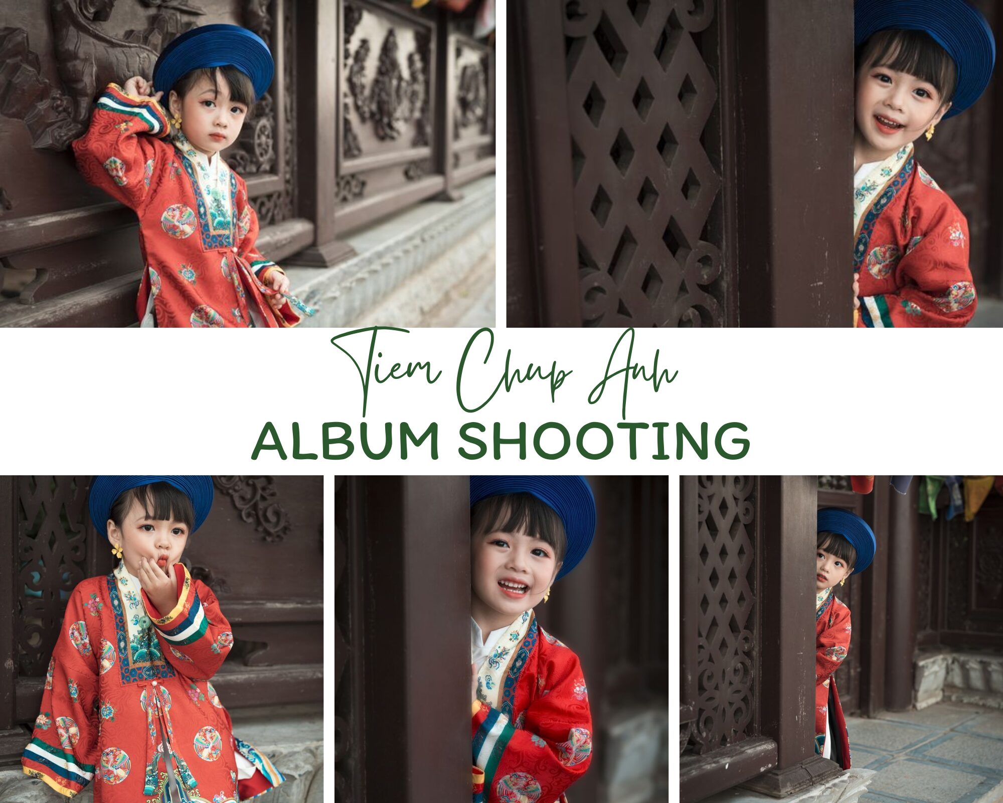 chụp hình tết cho bé