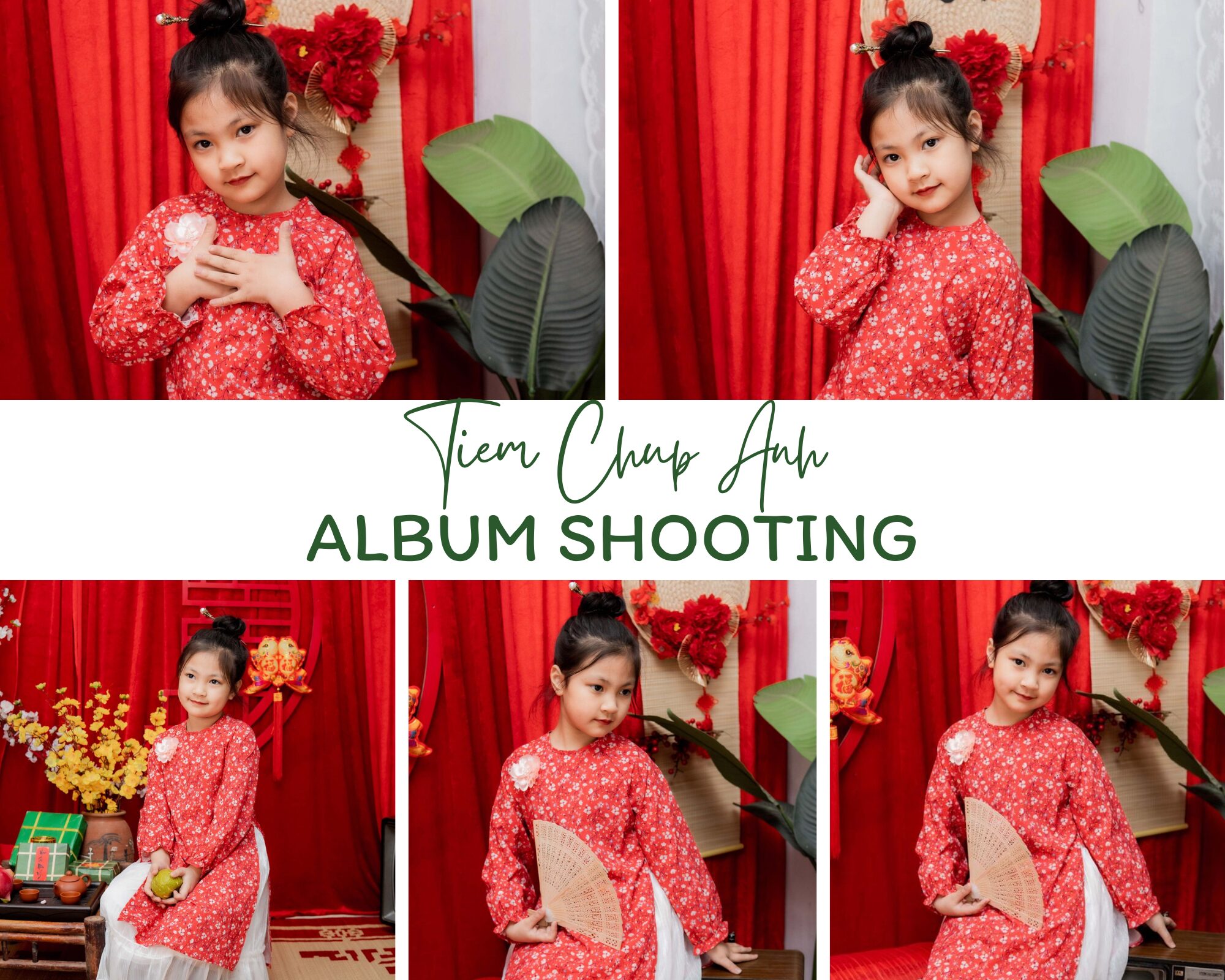 chụp ảnh áo dài cho bé