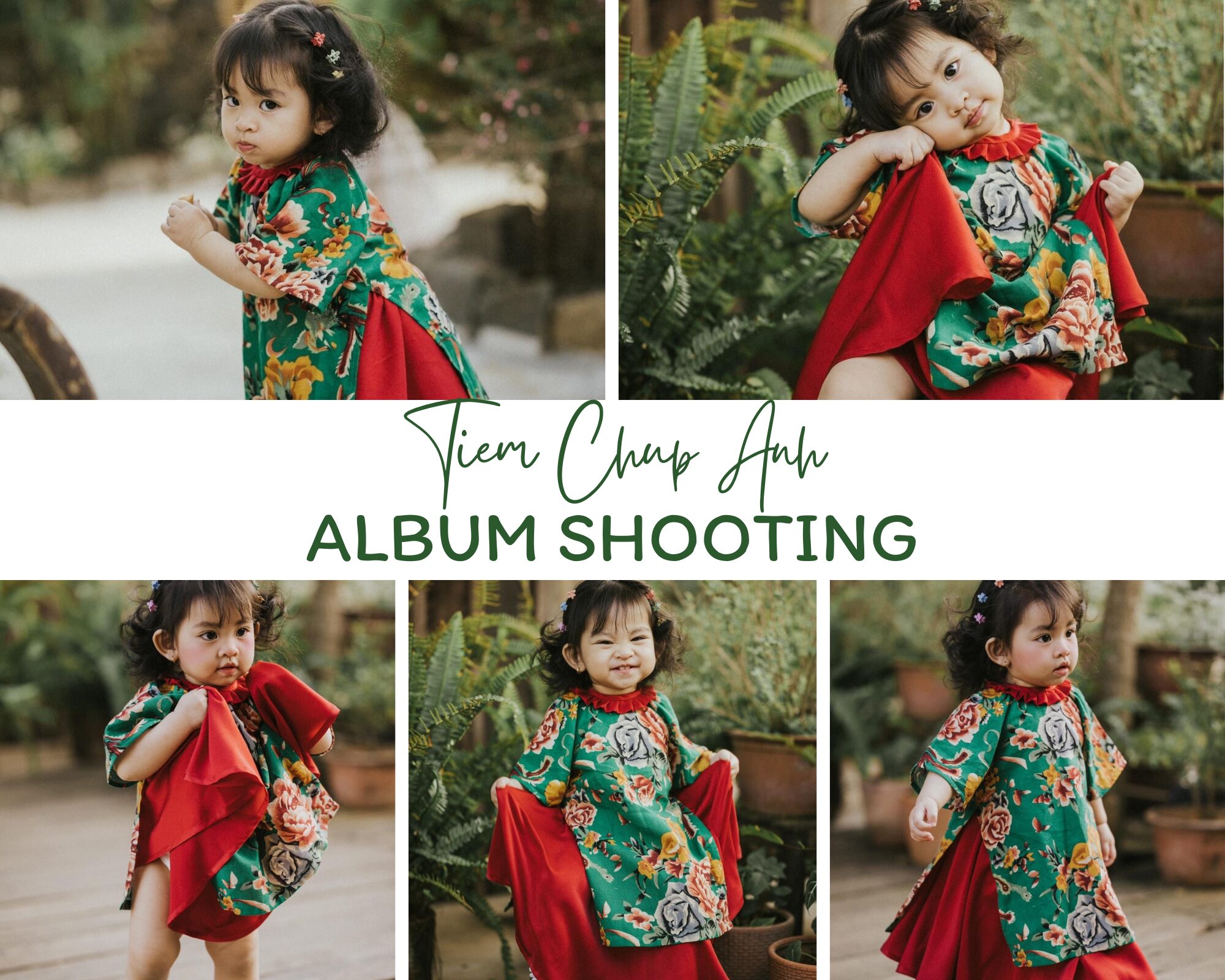 chụp ảnh áo dài cho bé