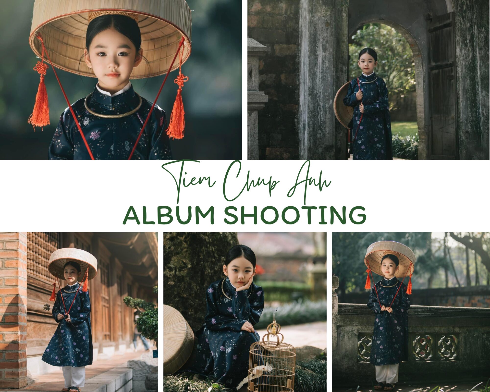 chụp ảnh tết cho bé tại nhà